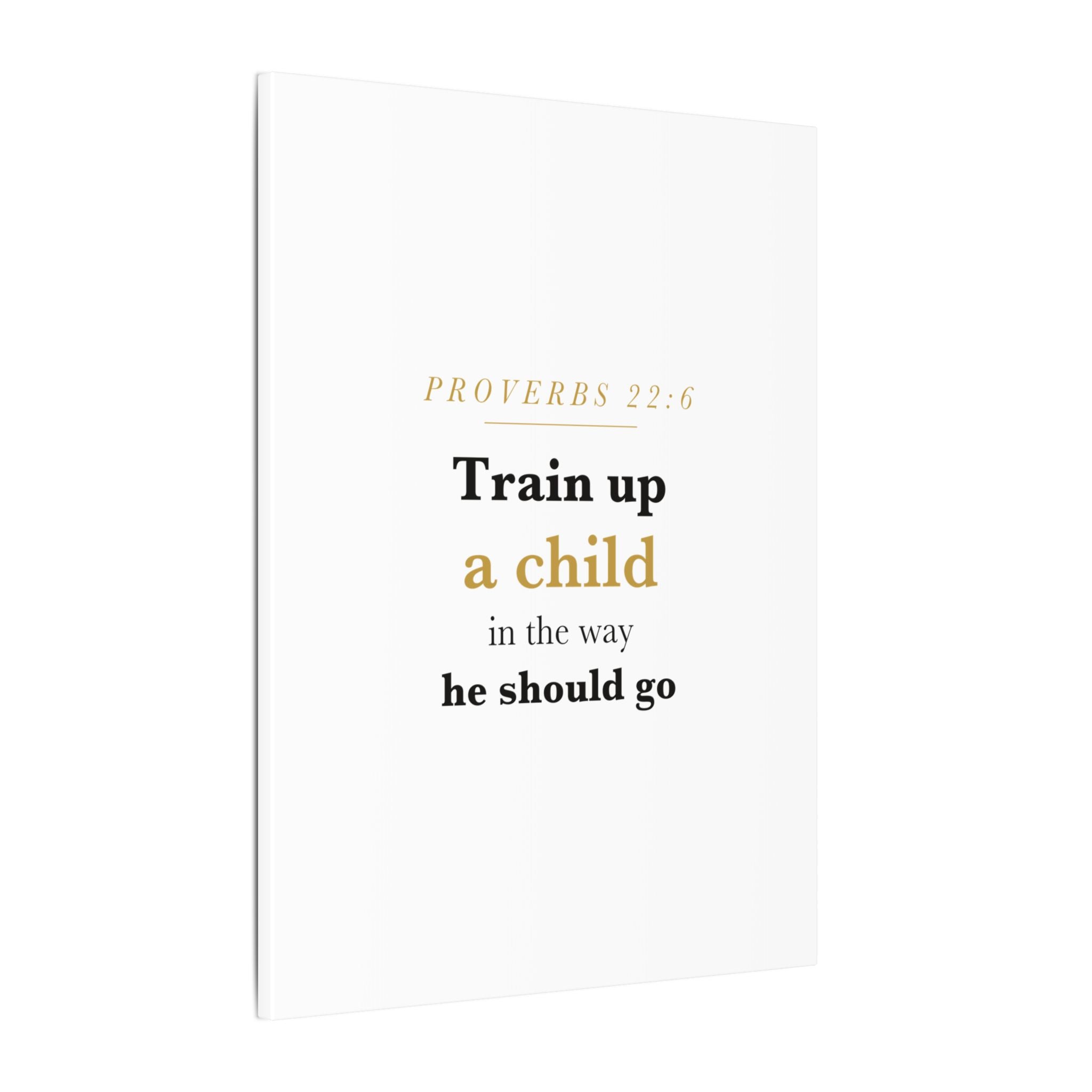 Little Sapling — "Train Up a Child" Nursery Canvas