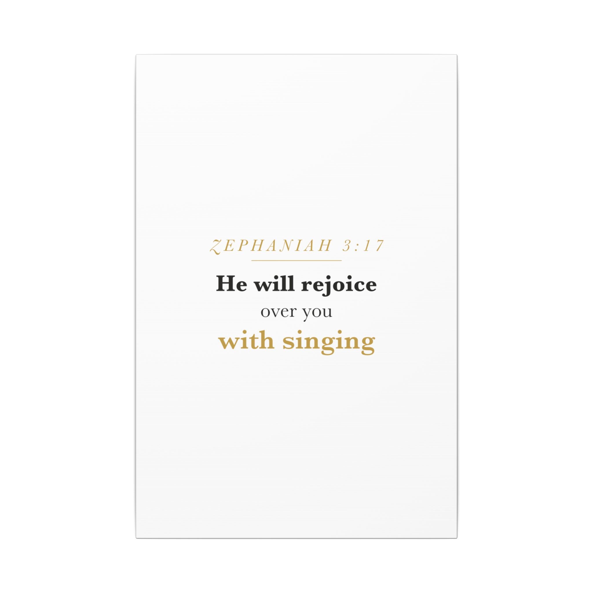 Rejoice Over You With Singing — Nursery Canvas