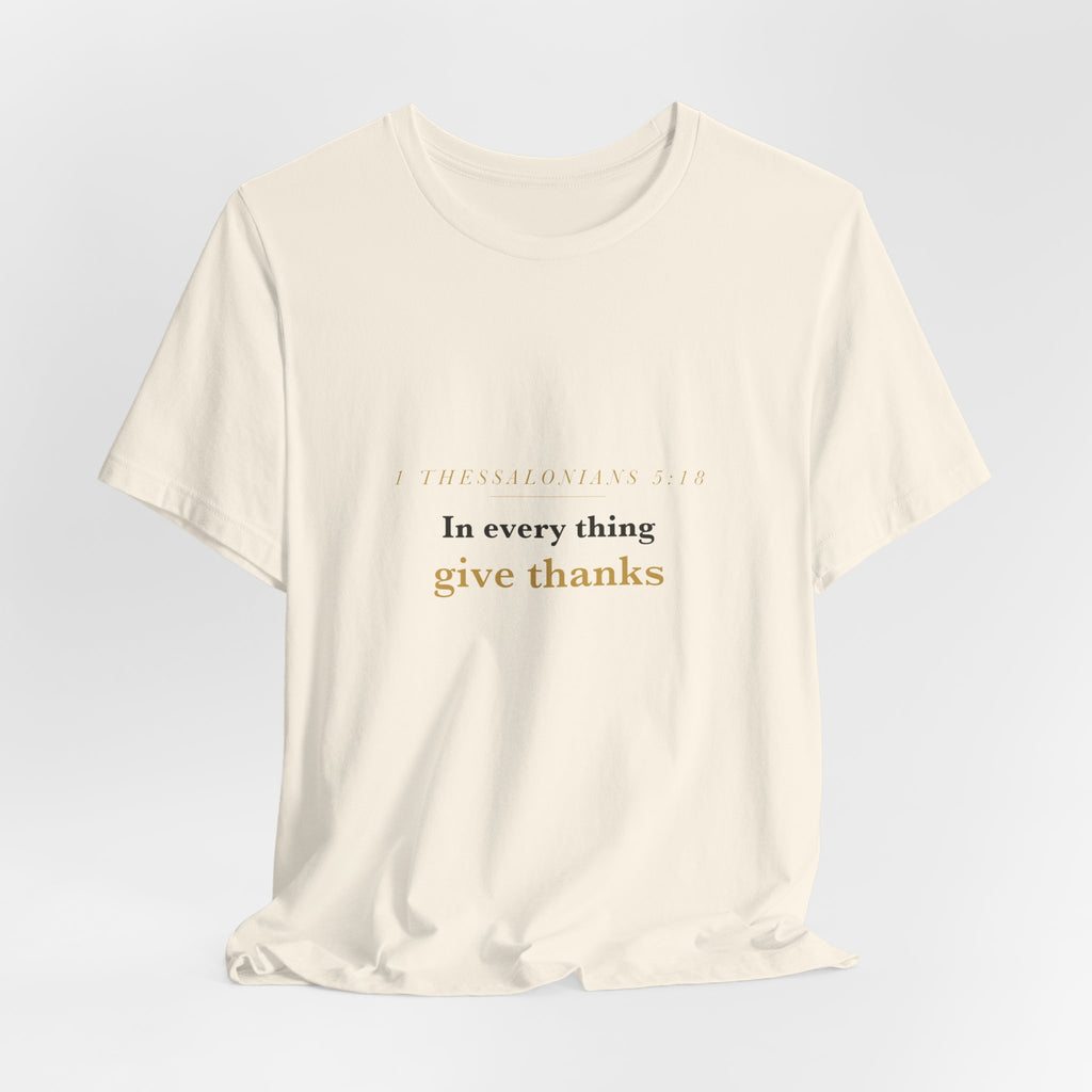 In Every Thing Give Thanks Autumn Leaf Tee