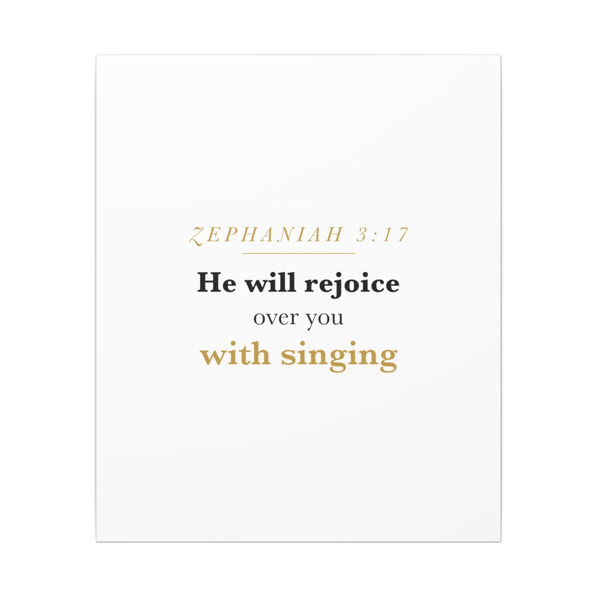 Rejoice Over You With Singing — Nursery Canvas