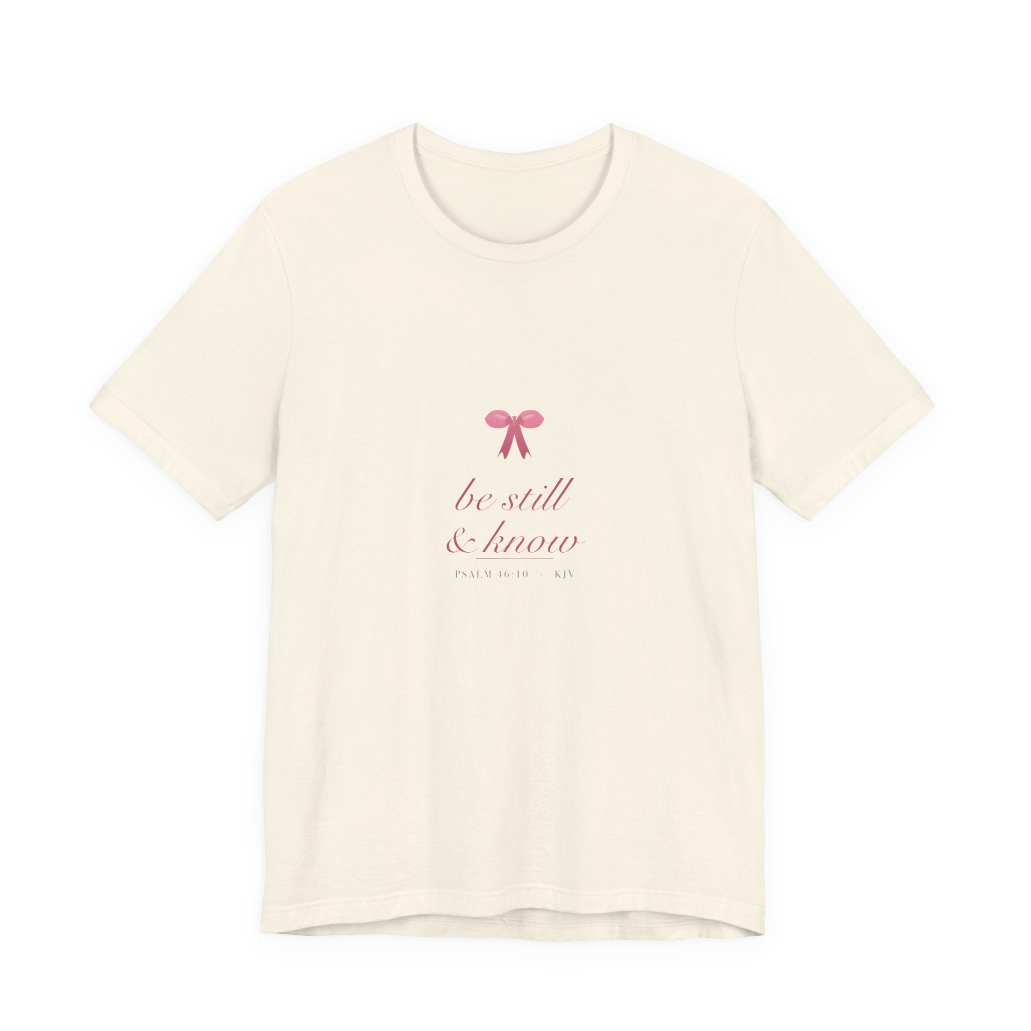 Be Still & Know Shirt, Coquette Christian Tee, Soft Girl Faith Aesthetic, Bible Verse Scripture