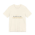 He Shall Cover Thee — Psalm 91:4 Scripture Tee · Light