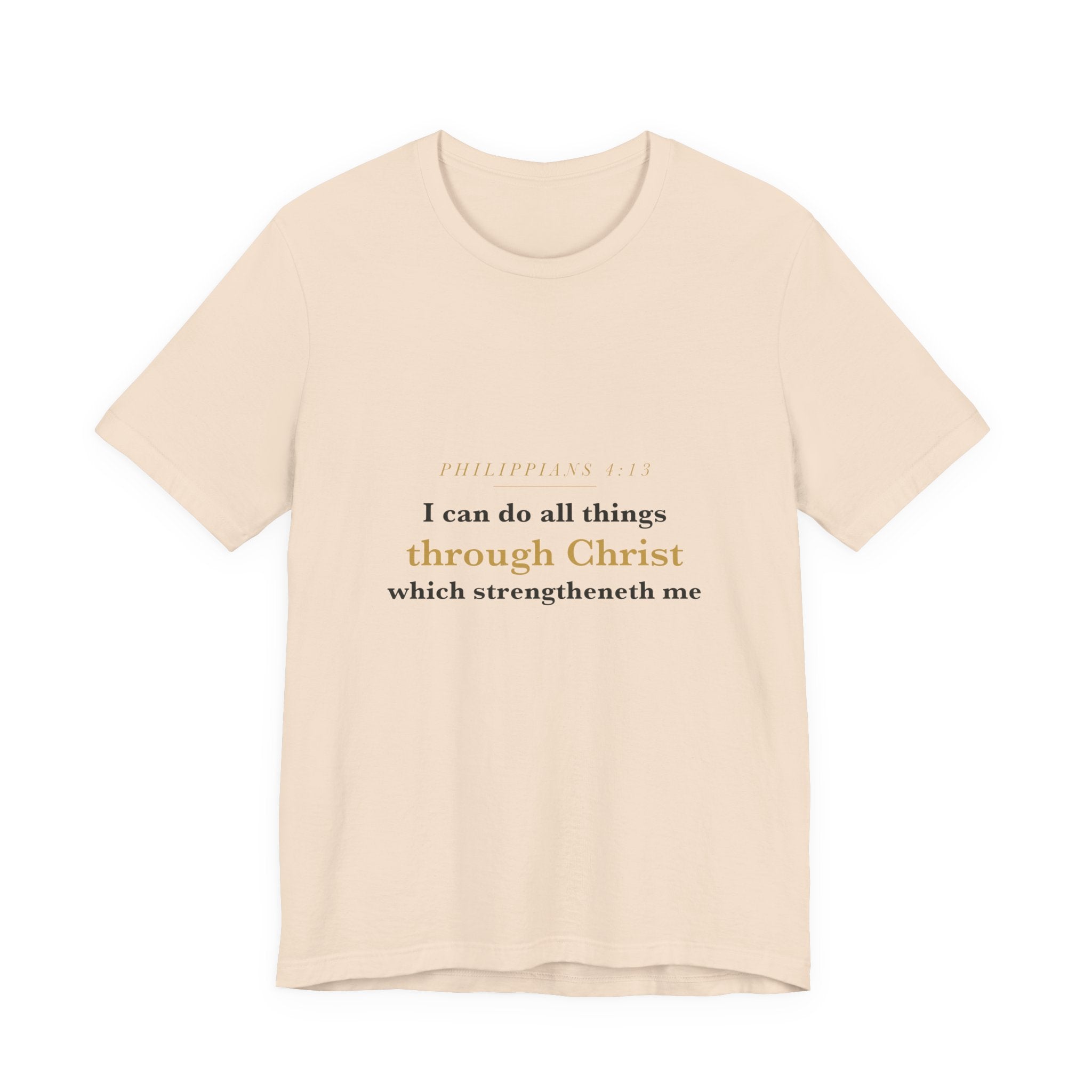 I Can Do All Things — Philippians 4:13 Scripture Tee · Light