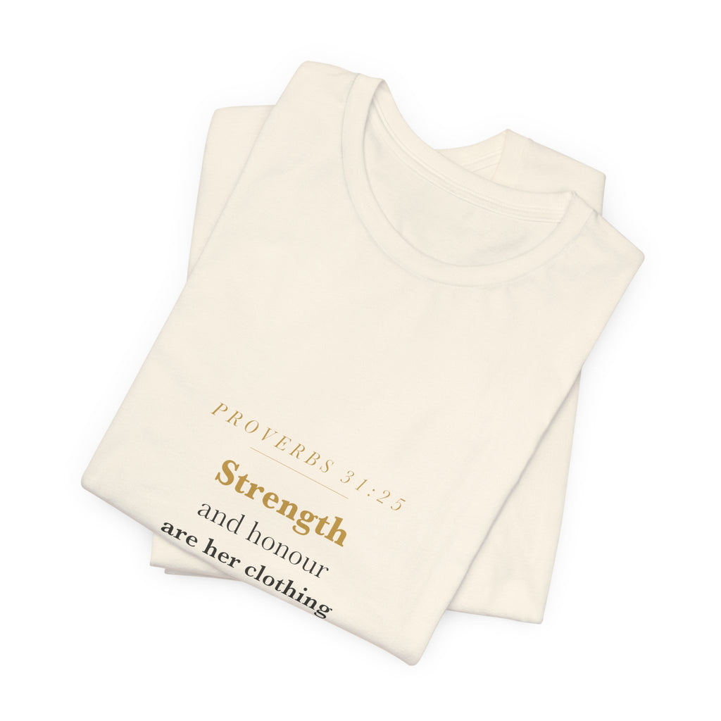 Proverbs 31:25 — Strength & Honour Wildflower Relaxed Tee