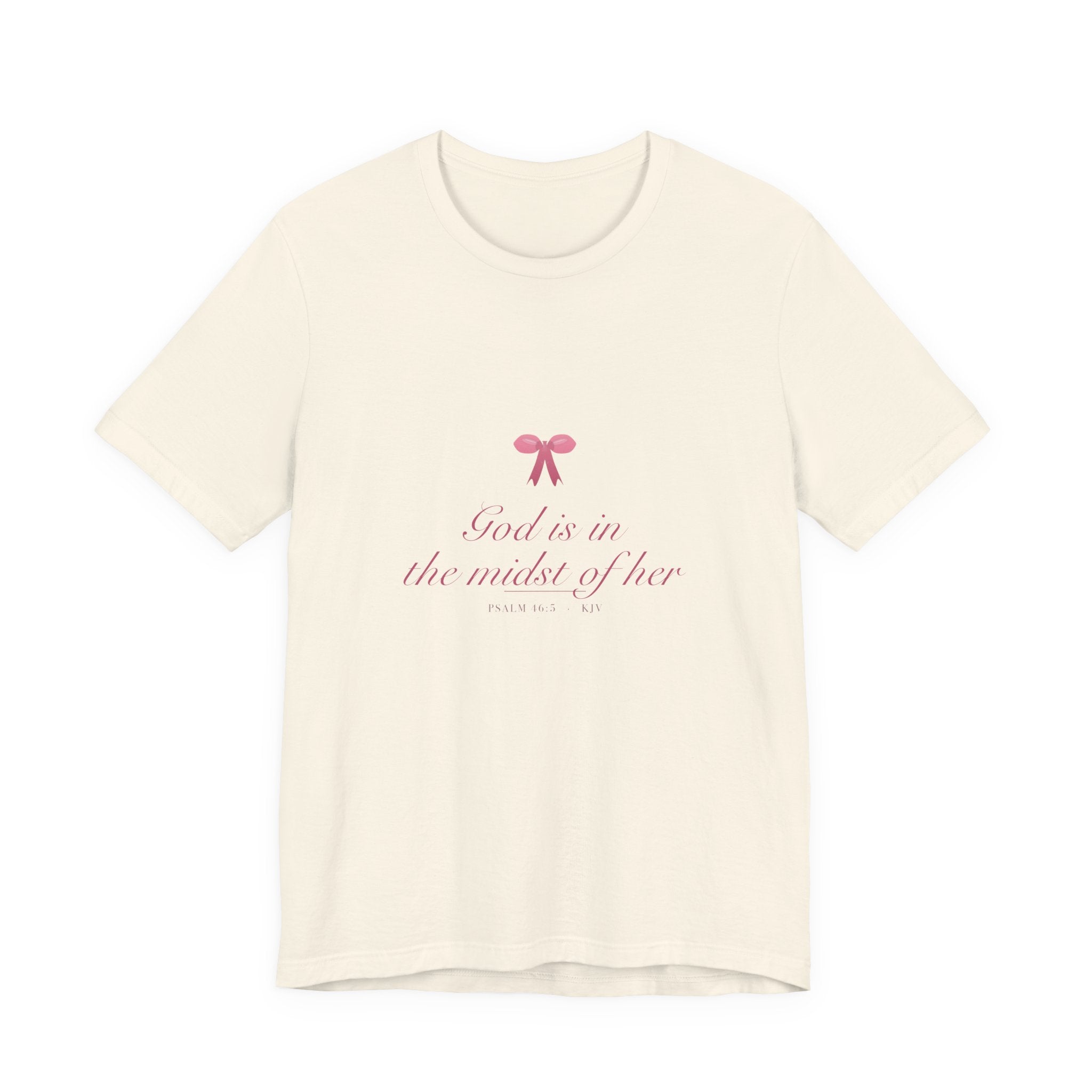 God Is in the Midst of Her Shirt, Coquette Christian Tee, Soft Girl Faith Aesthetic, Bible Verse