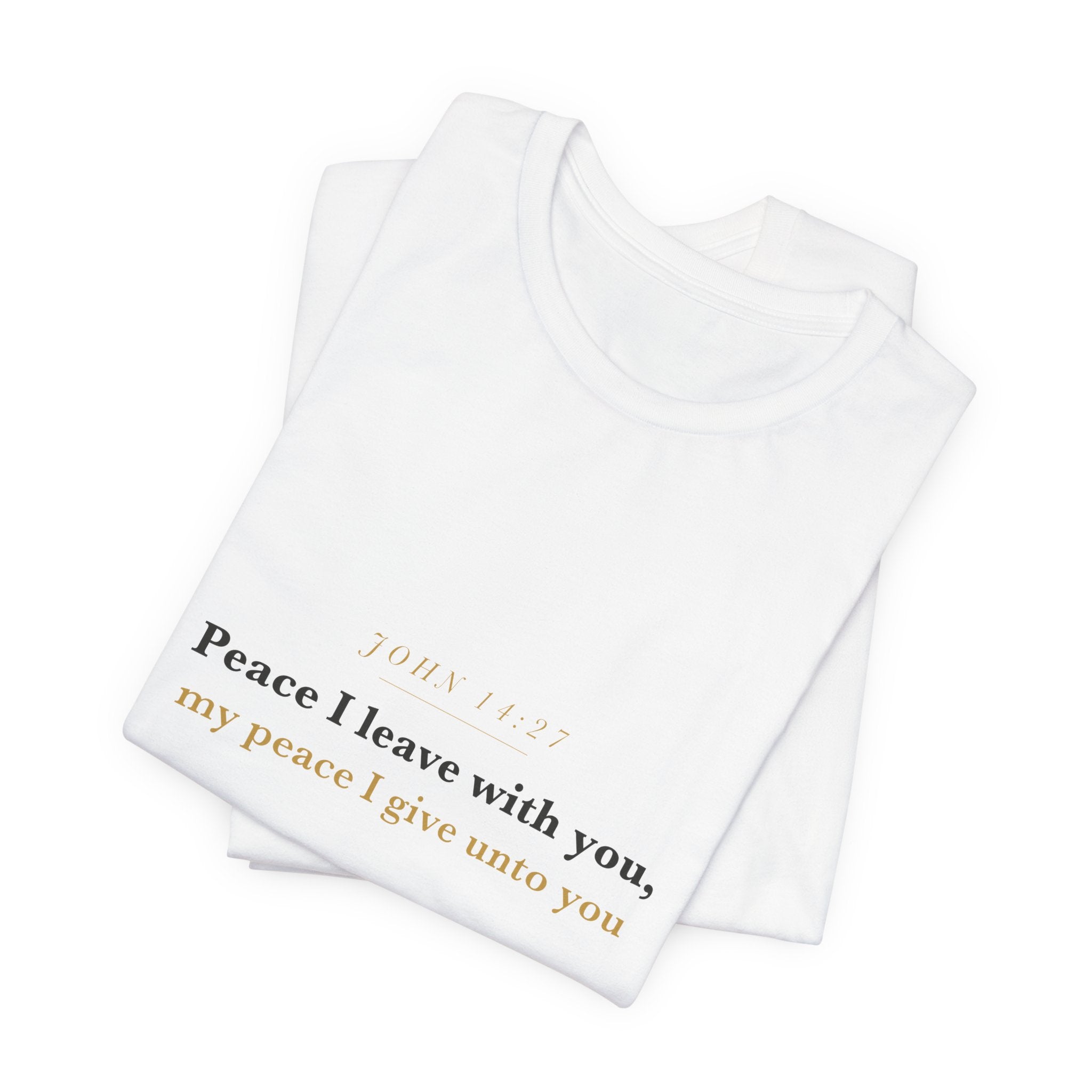 Peace I Leave With You — John 14:27 Scripture Tee · Light