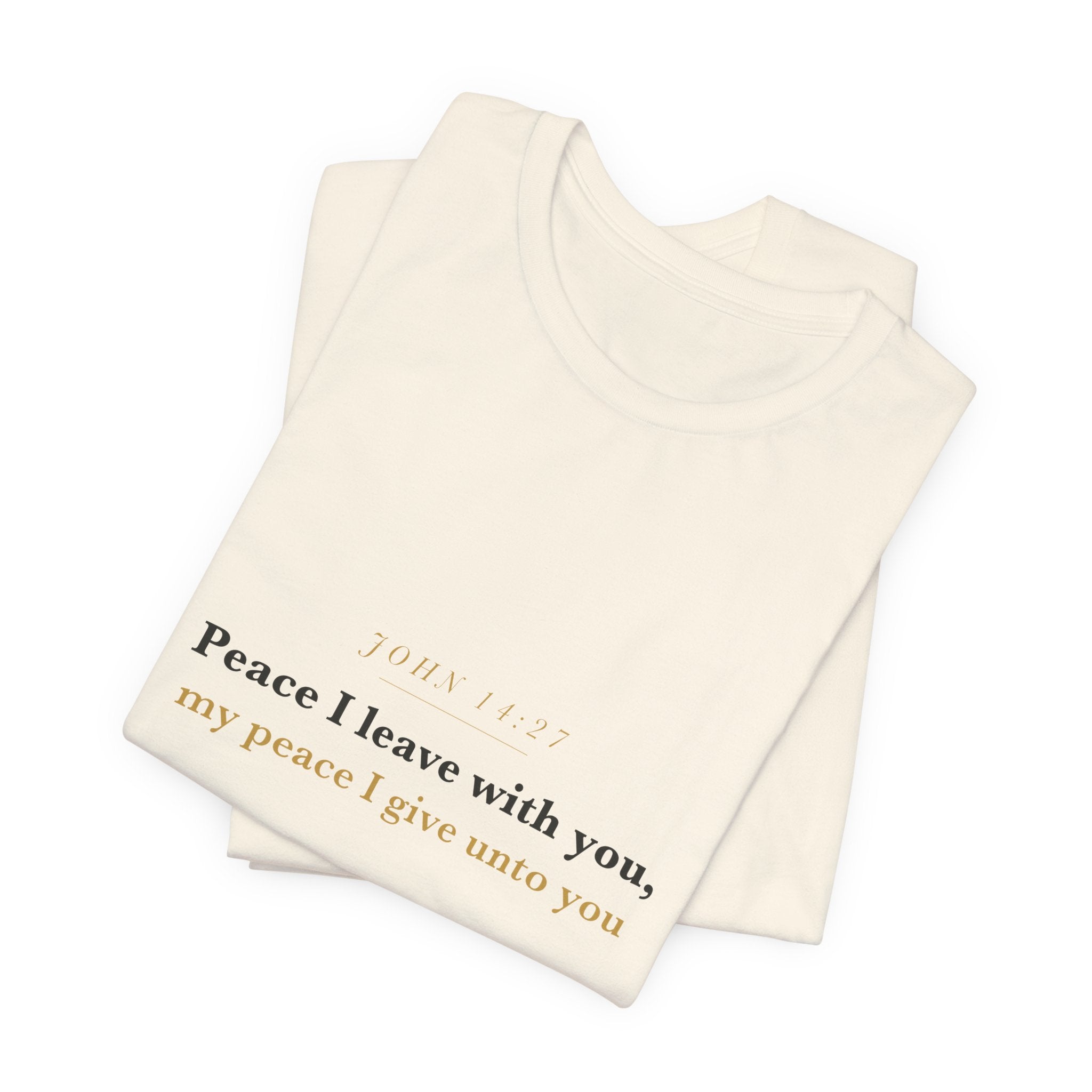 Peace I Leave With You — John 14:27 Scripture Tee · Light