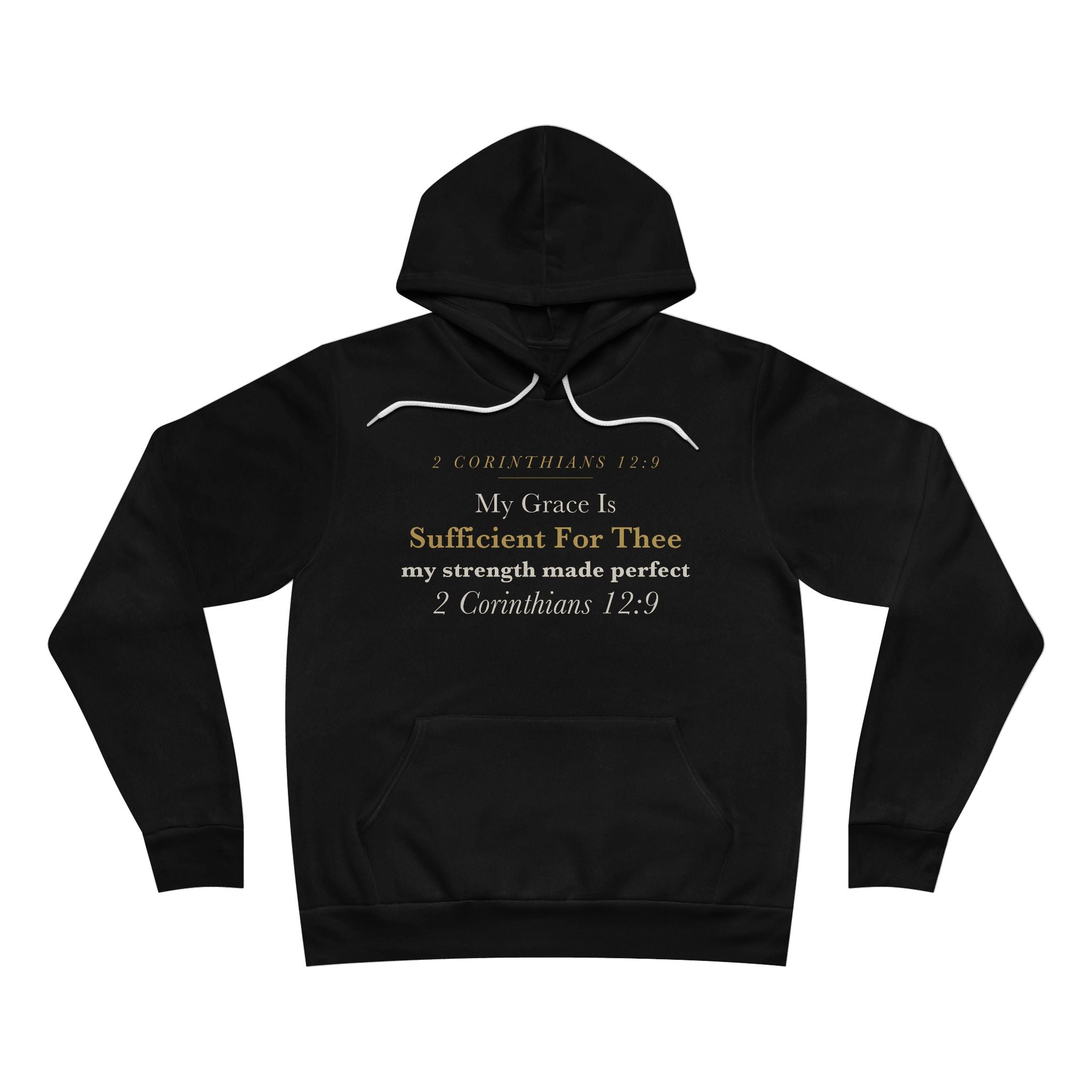 My Grace Is Sufficient Hoodie | 2 Corinthians 12:9 Cancer & Chronic Illness Encouragement | Strength in Weakness Faith Gift