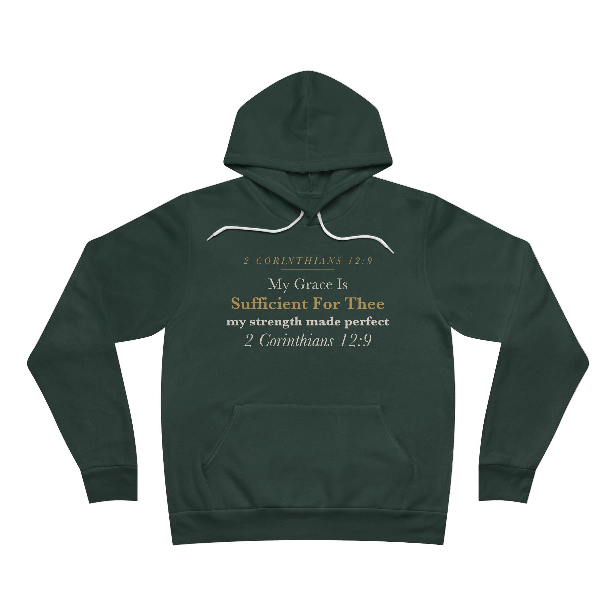 My Grace Is Sufficient Hoodie | 2 Corinthians 12:9 Cancer & Chronic Illness Encouragement | Strength in Weakness Faith Gift