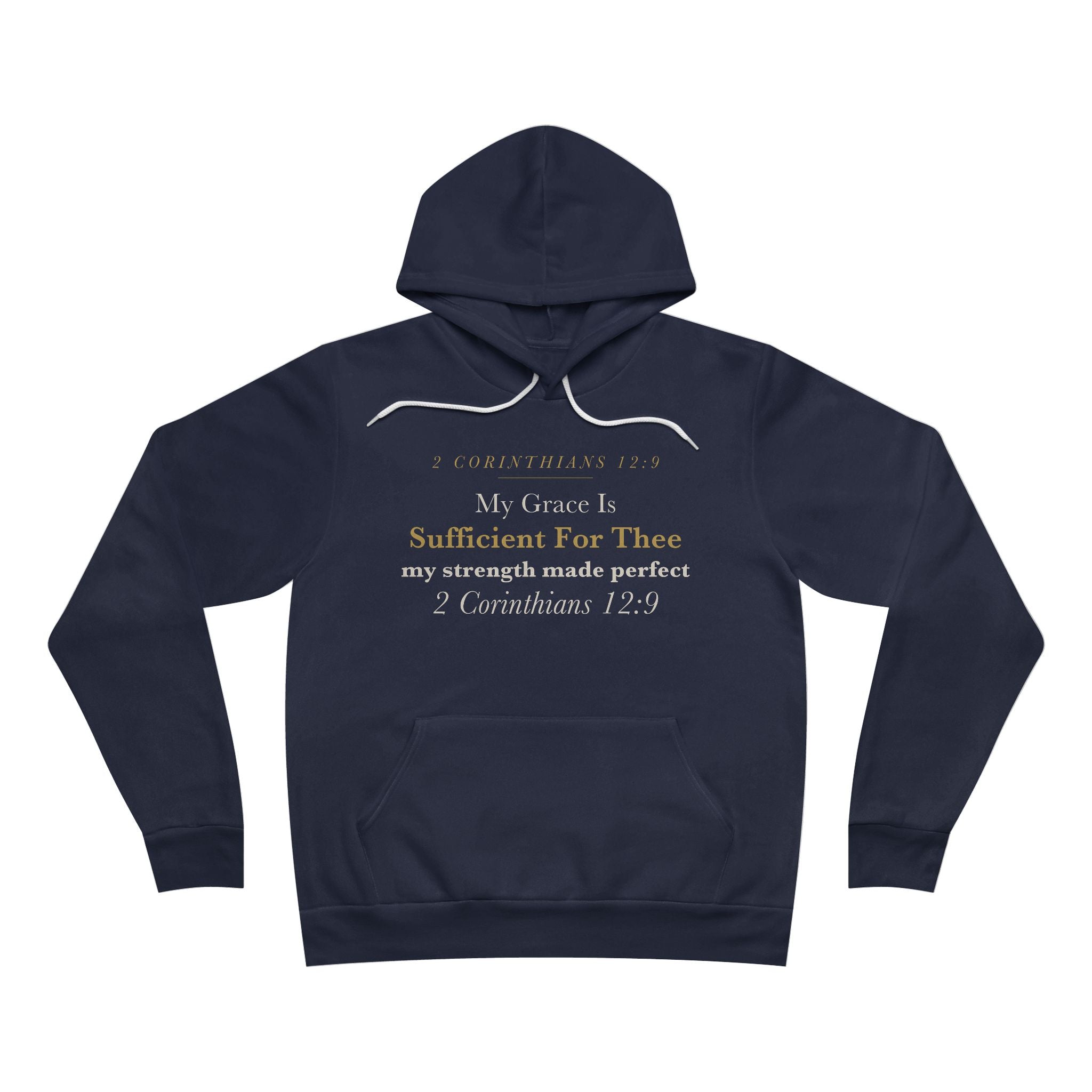 My Grace Is Sufficient Hoodie | 2 Corinthians 12:9 Cancer & Chronic Illness Encouragement | Strength in Weakness Faith Gift