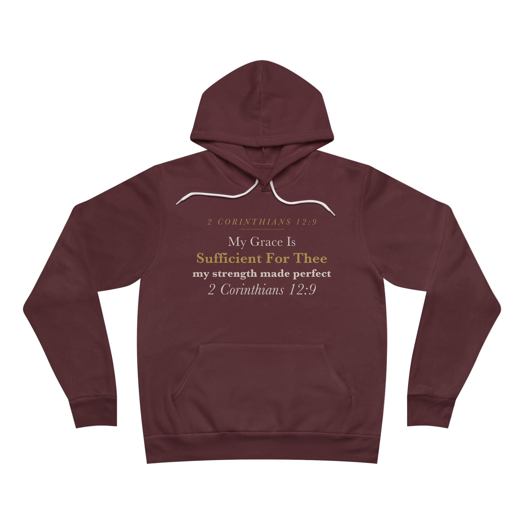 My Grace Is Sufficient Hoodie | 2 Corinthians 12:9 Cancer & Chronic Illness Encouragement | Strength in Weakness Faith Gift