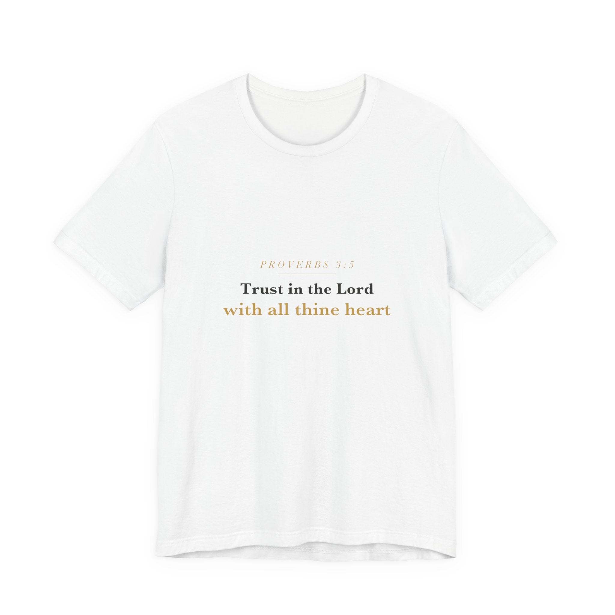 Trust in the Lord — Proverbs 3:5 Scripture Tee · Light