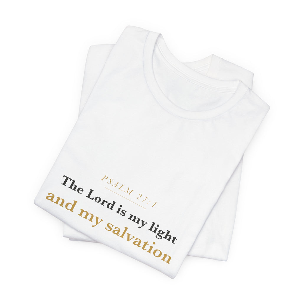 The Lord Is My Light — Psalm 27:1 Scripture Tee · Light
