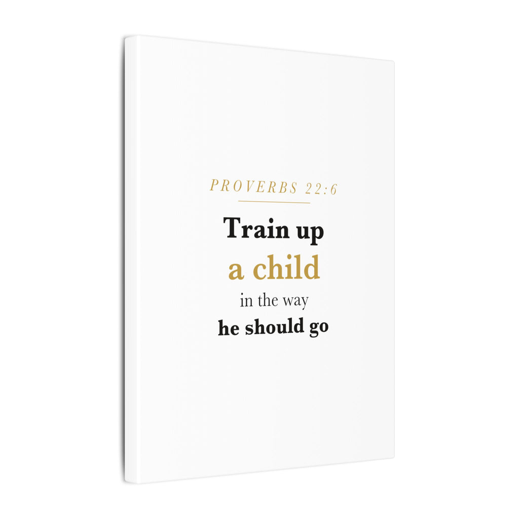 Little Sapling — "Train Up a Child" Nursery Canvas