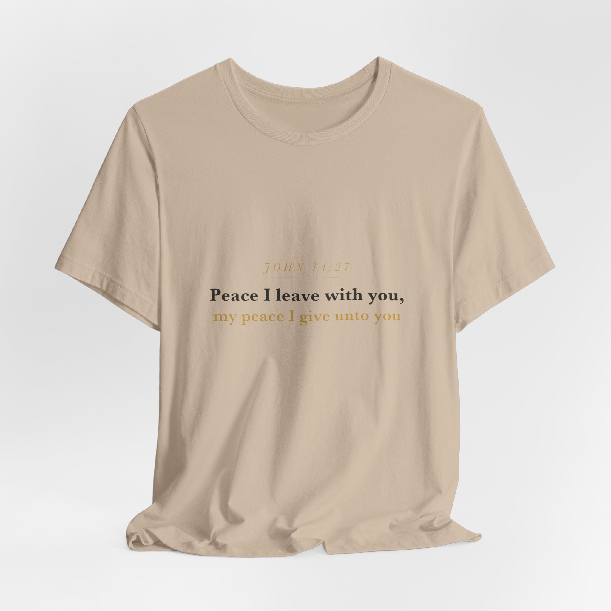 Peace I Leave With You — John 14:27 Scripture Tee · Light
