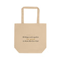 All Things Work Together — Romans 8:28 Scripture Canvas Tote