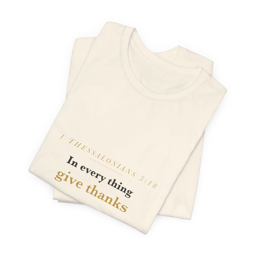 In Every Thing Give Thanks Autumn Leaf Tee