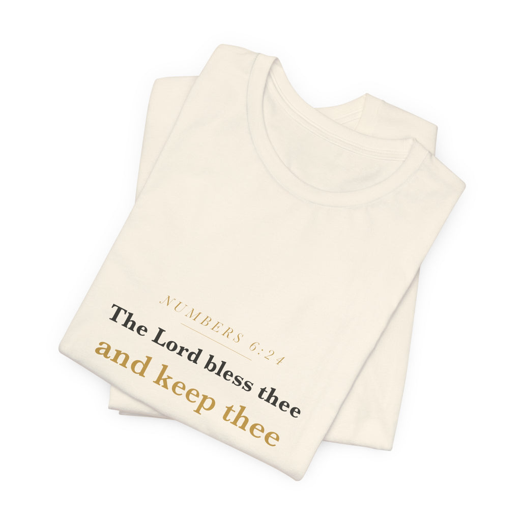 The Lord Bless Thee — Numbers 6:24 Scripture Tee · Light