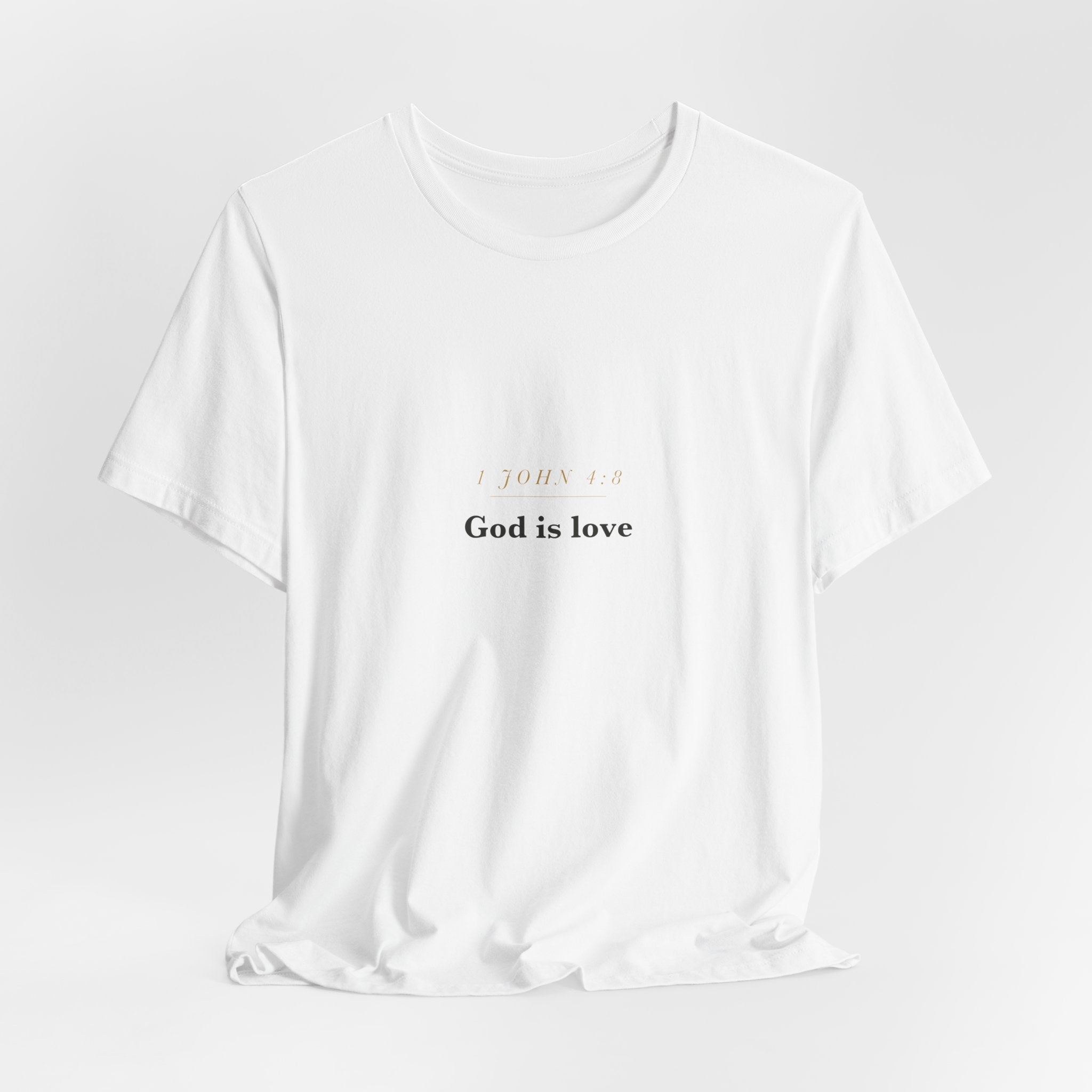 God Is Love — 1 John 4:8 Scripture Tee · Light