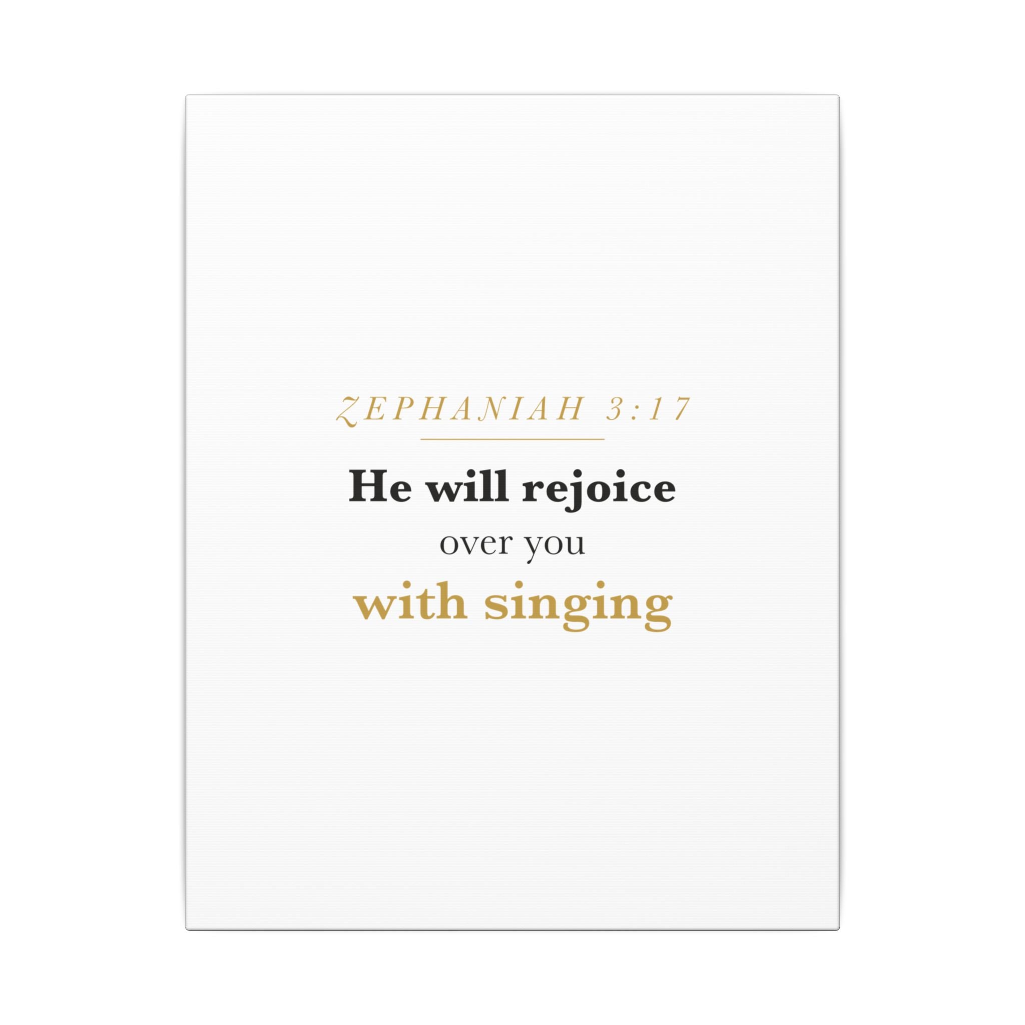 Rejoice Over You With Singing — Nursery Canvas