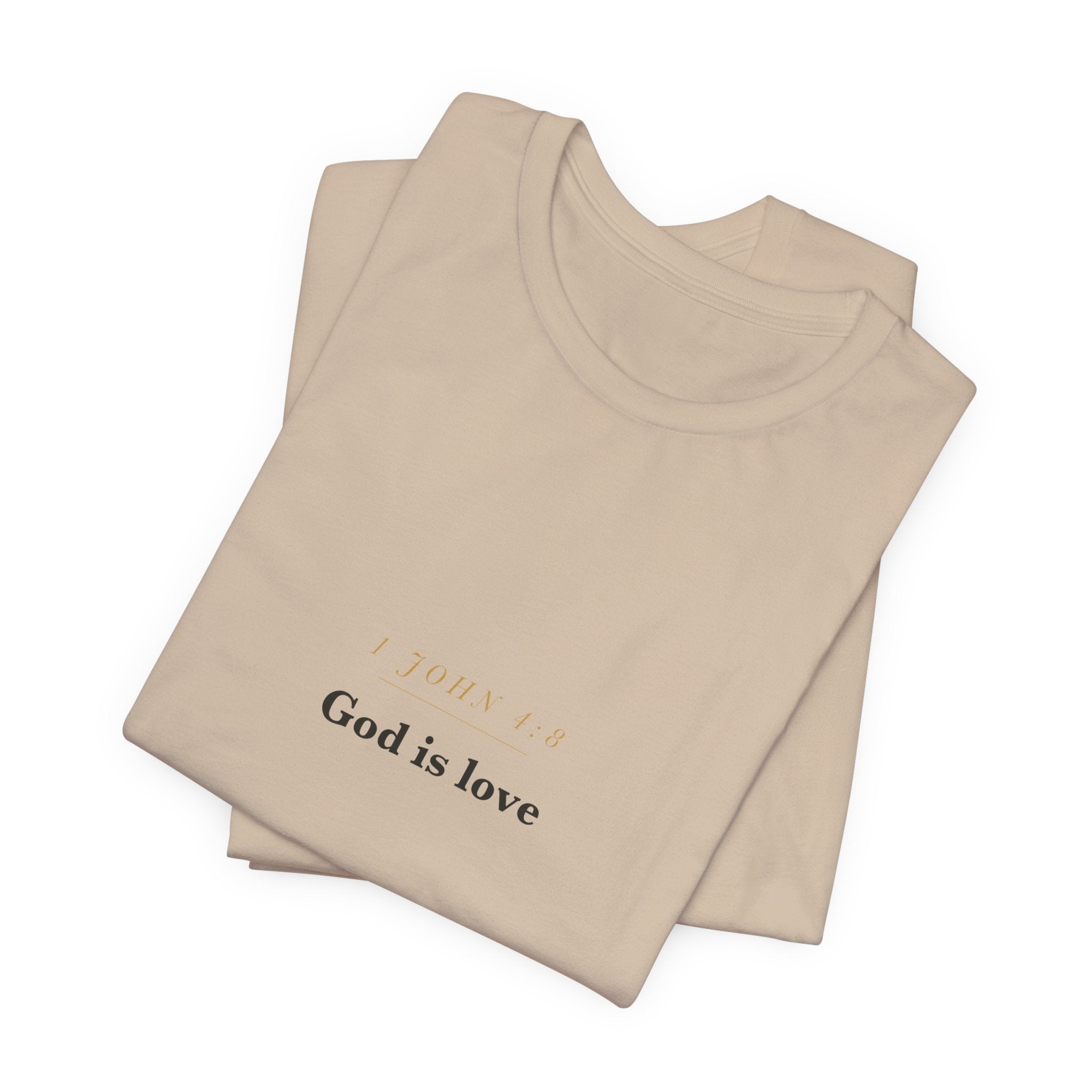 God Is Love — 1 John 4:8 Scripture Tee · Light