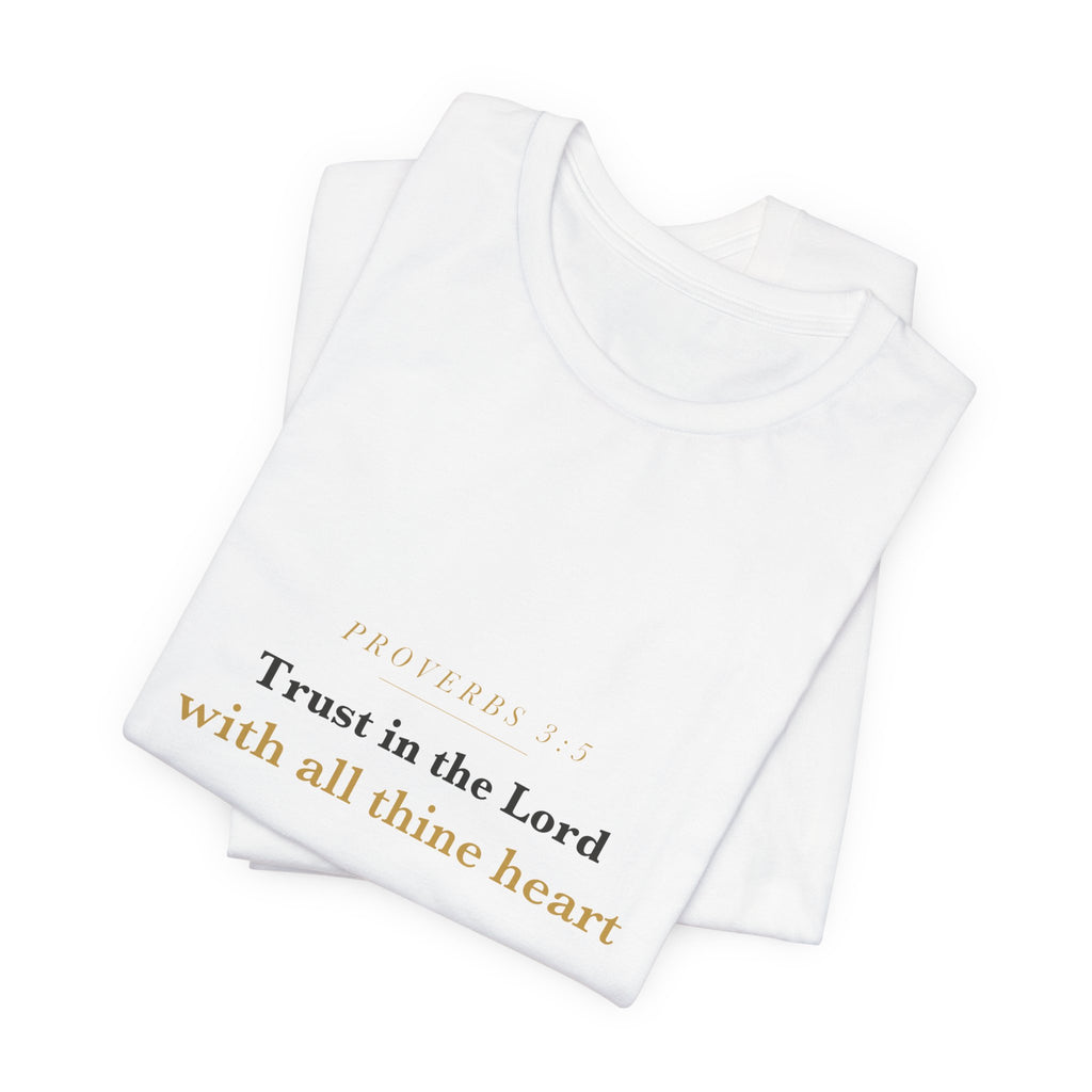 Trust in the Lord — Proverbs 3:5 Scripture Tee · Light