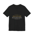 Man of God Shirt 1 Timothy 6:11 Christian Husband Dad Fathers Day Gift