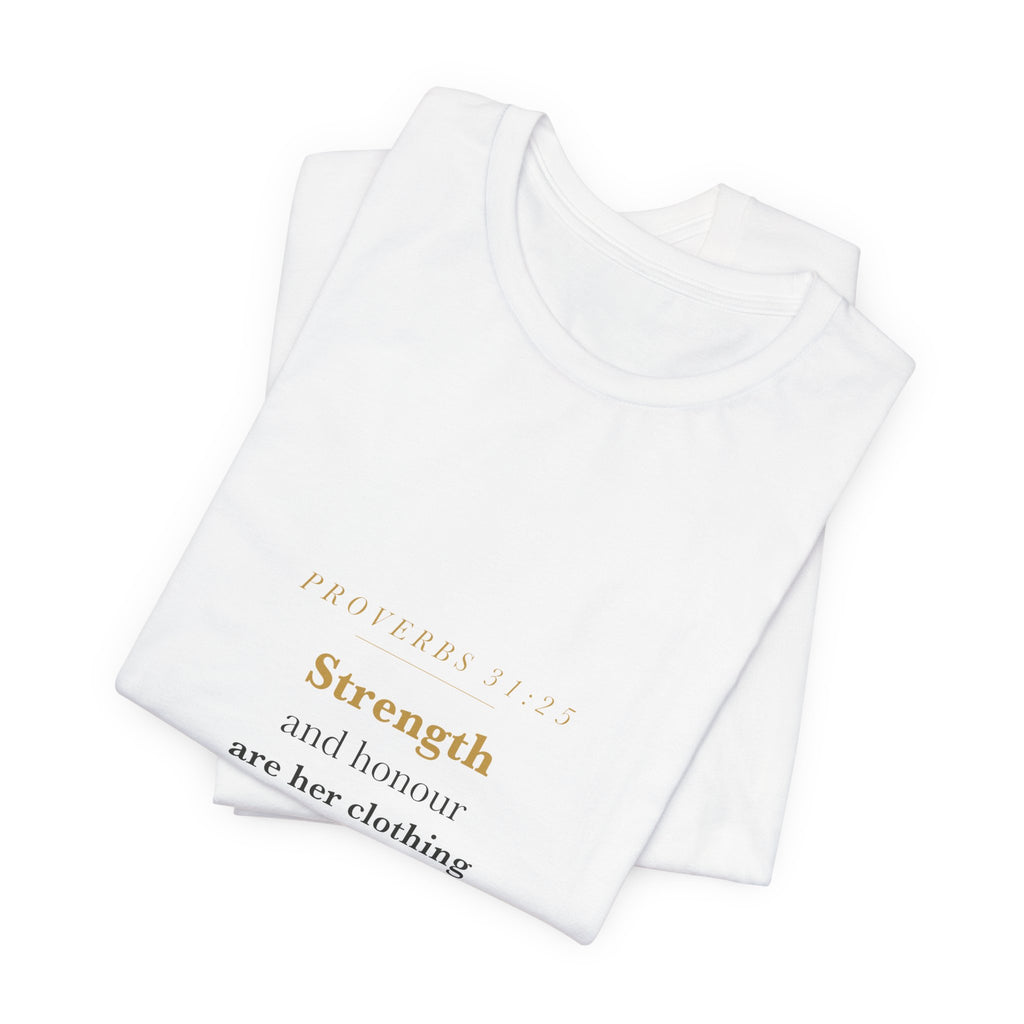 Proverbs 31:25 — Strength & Honour Wildflower Relaxed Tee