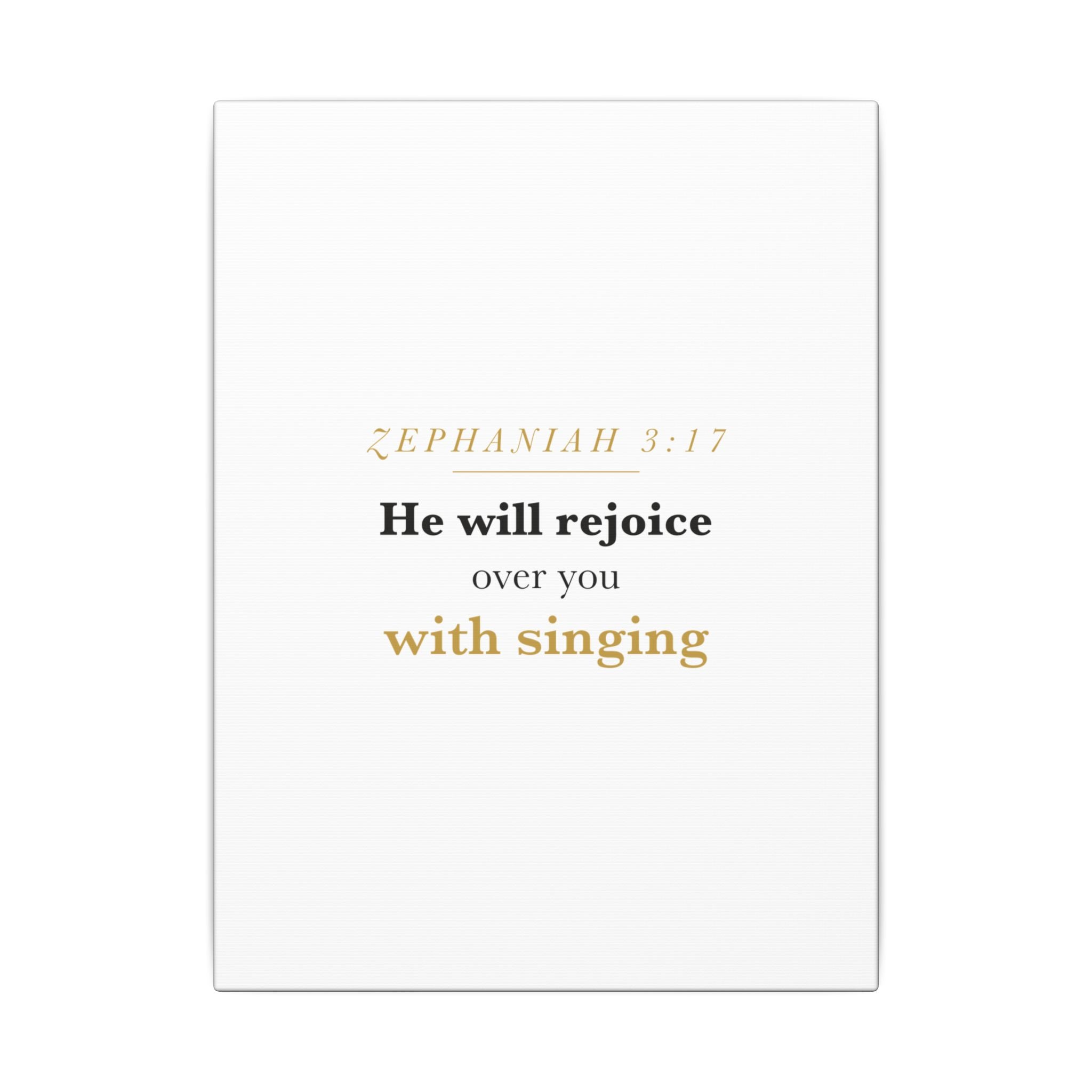 Rejoice Over You With Singing — Nursery Canvas