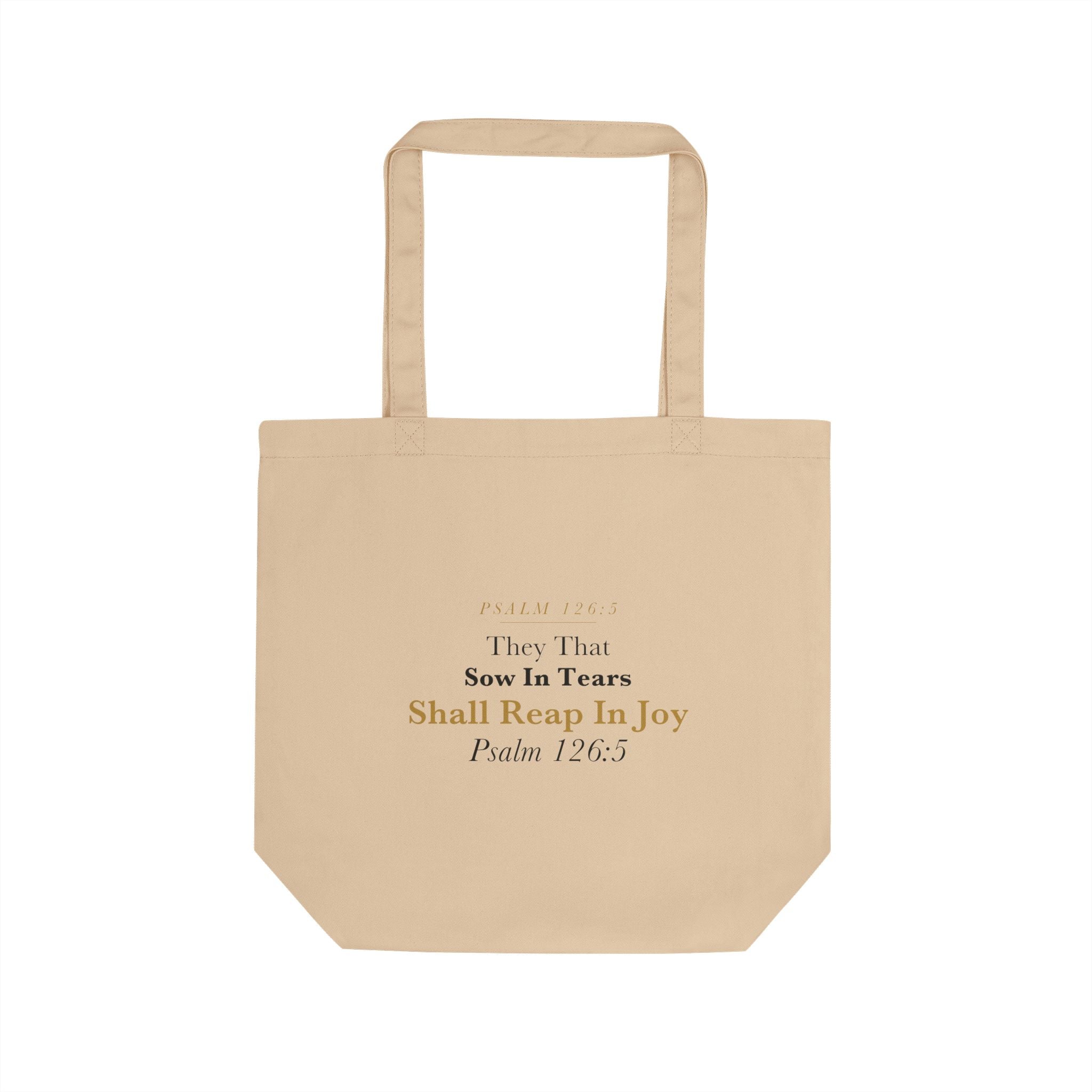 Sow In Tears Reap In Joy Tote | Psalm 126:5 Miscarriage & Infertility Comfort Bag | Hope After Loss Christian Gift