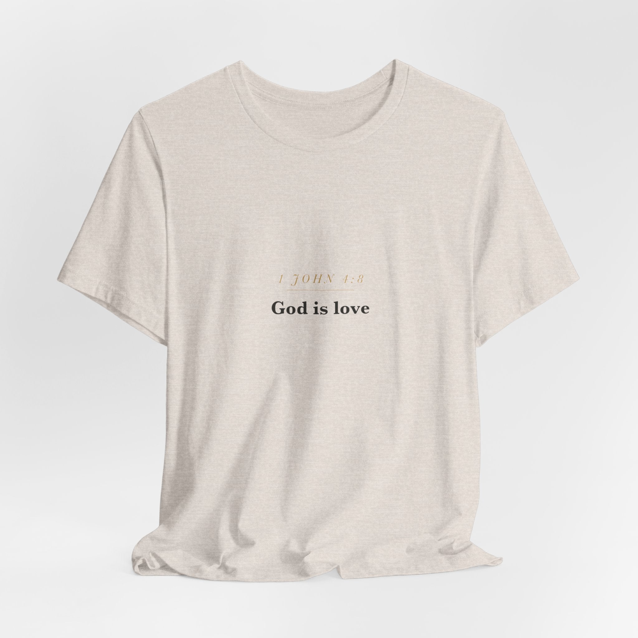 God Is Love — 1 John 4:8 Scripture Tee · Light