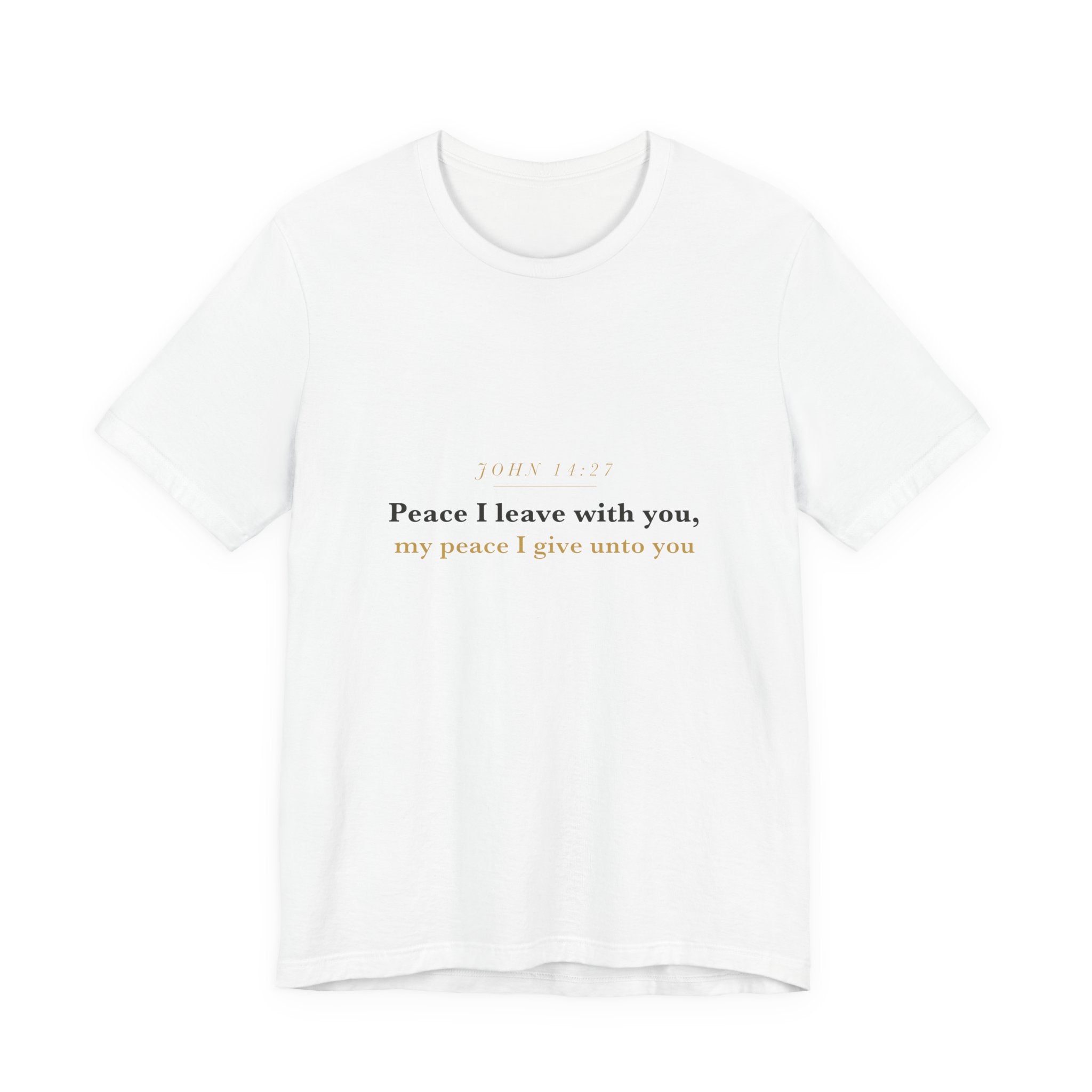 Peace I Leave With You — John 14:27 Scripture Tee · Light