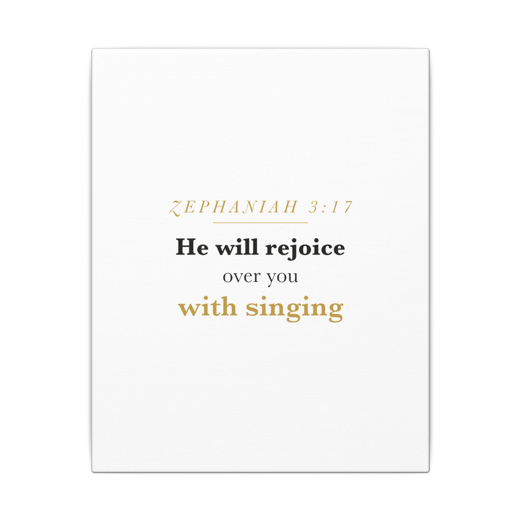 Rejoice Over You With Singing — Nursery Canvas