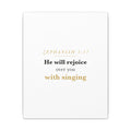 Rejoice Over You With Singing — Nursery Canvas