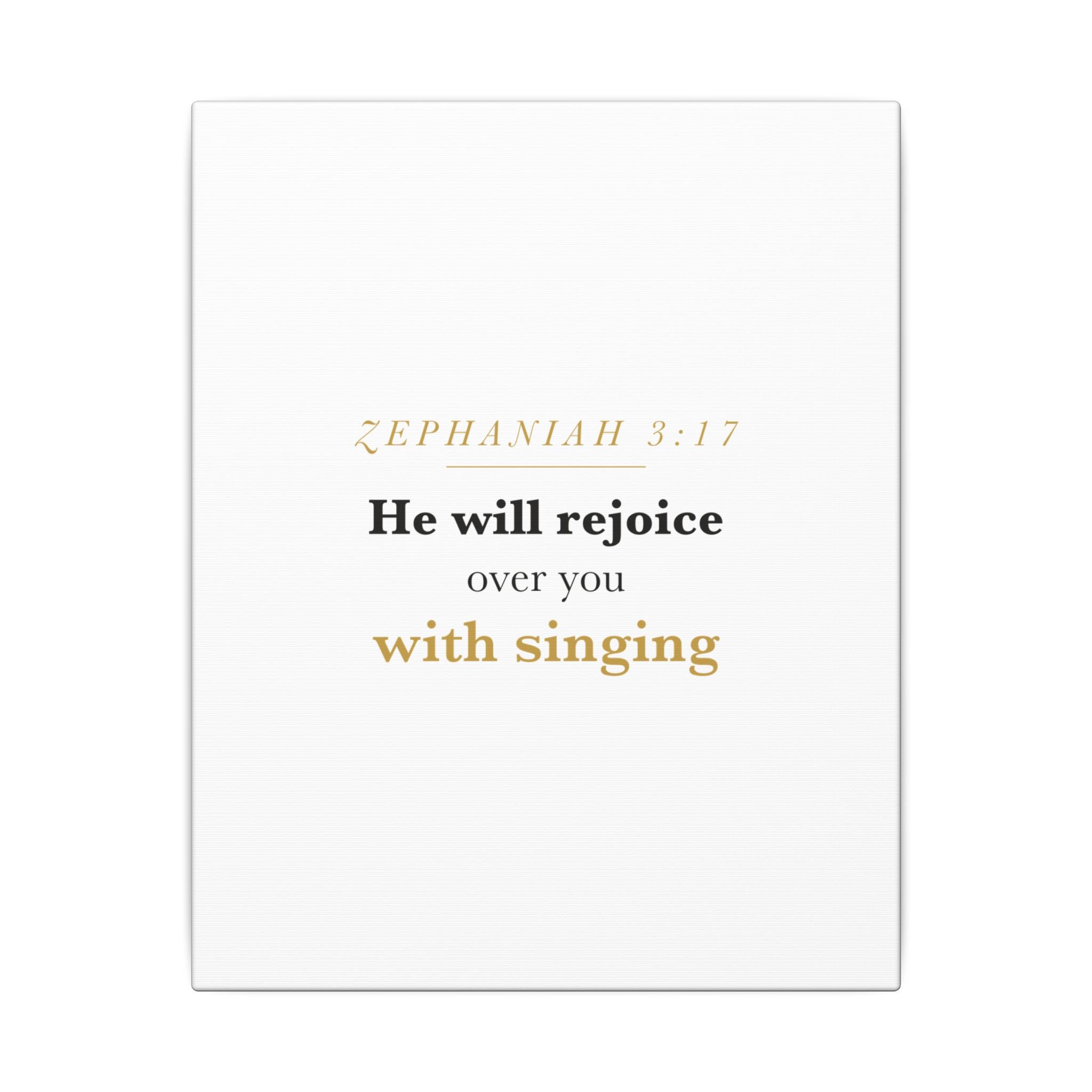 Rejoice Over You With Singing — Nursery Canvas