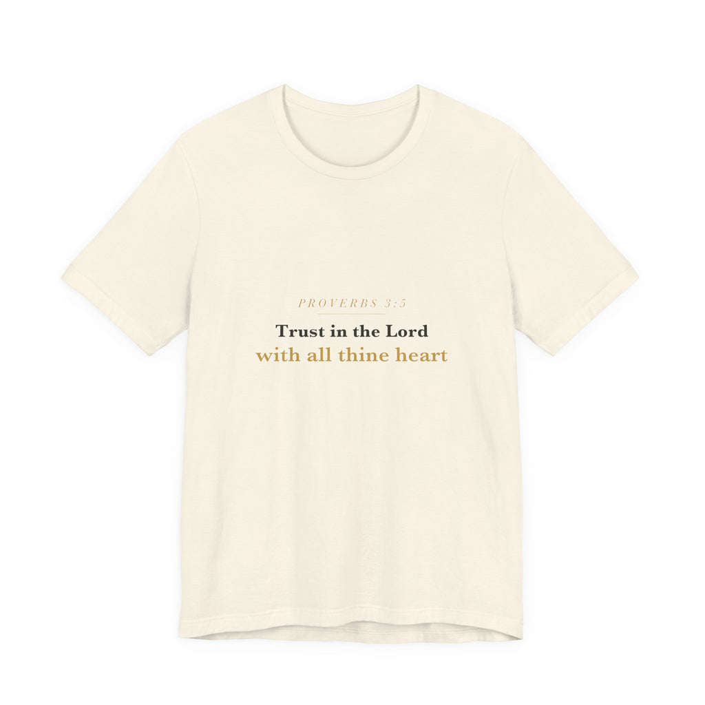 Trust in the Lord — Proverbs 3:5 Scripture Tee · Light