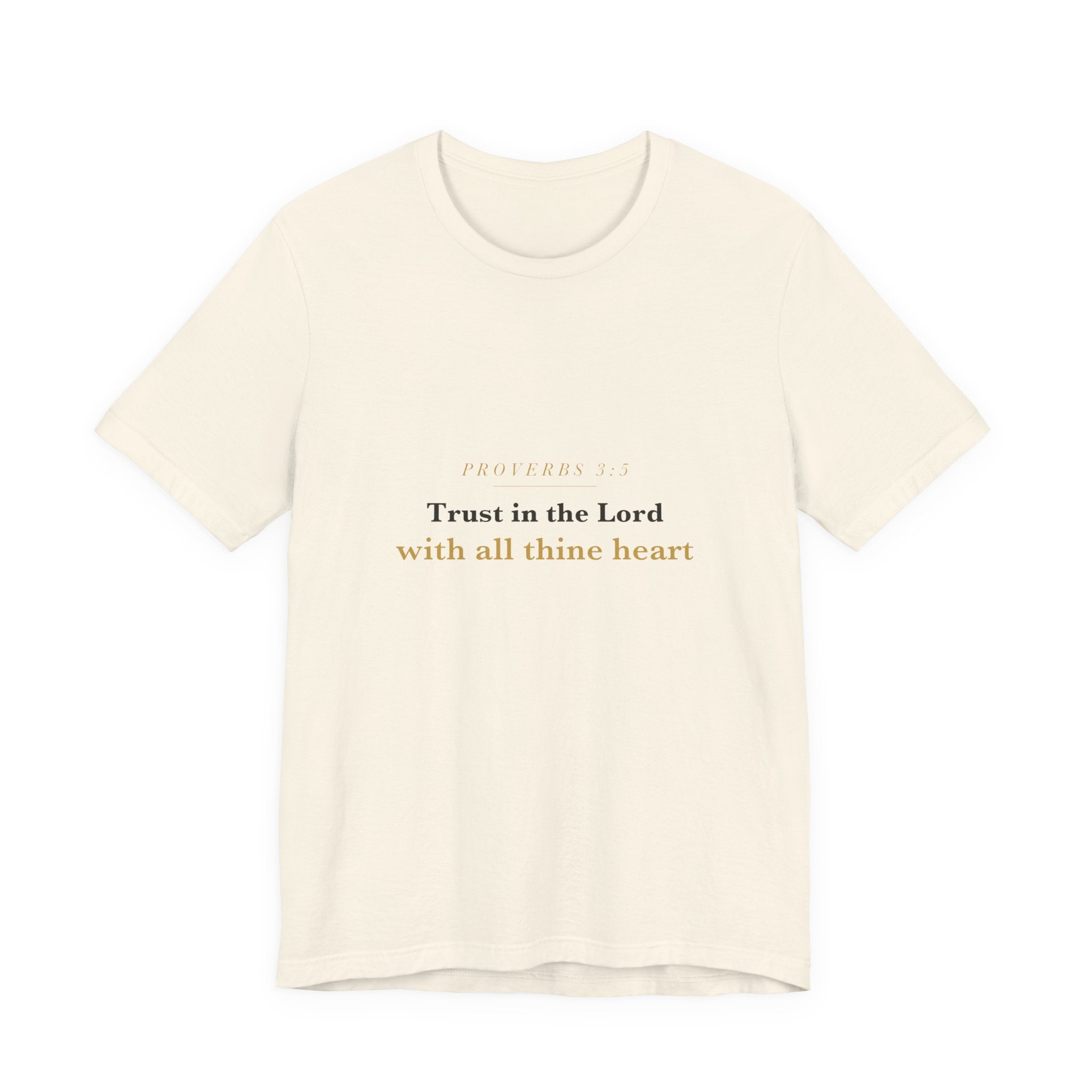 Trust in the Lord — Proverbs 3:5 Scripture Tee · Light