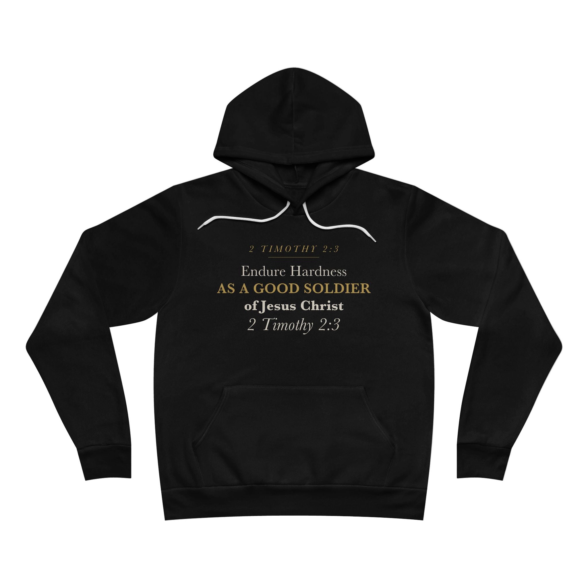 Good Soldier of Jesus Christ 2 Timothy 2:3 Christian Veteran Military Gift Hoodie for Men Faith Hoodie