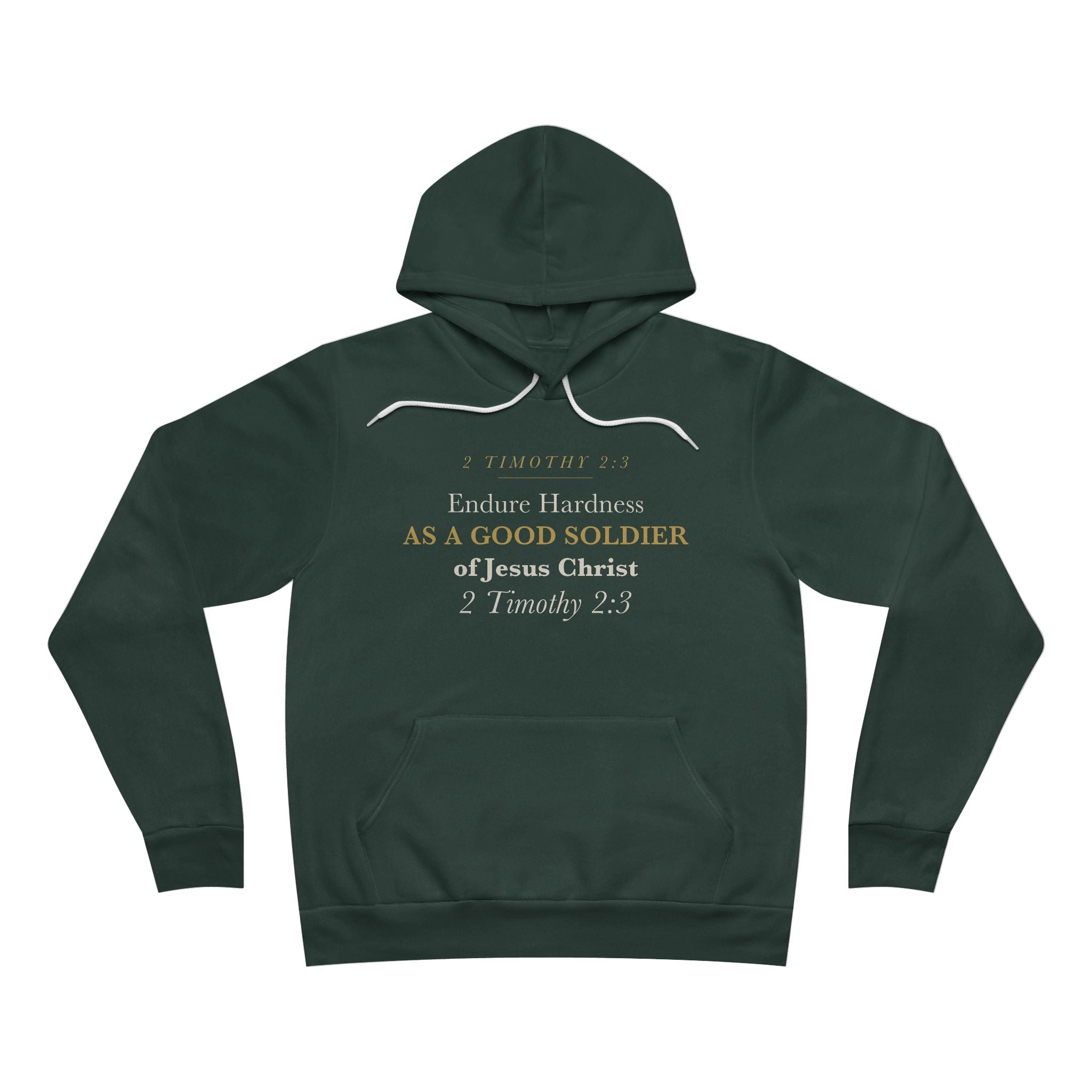 Good Soldier of Jesus Christ 2 Timothy 2:3 Christian Veteran Military Gift Hoodie for Men Faith Hoodie