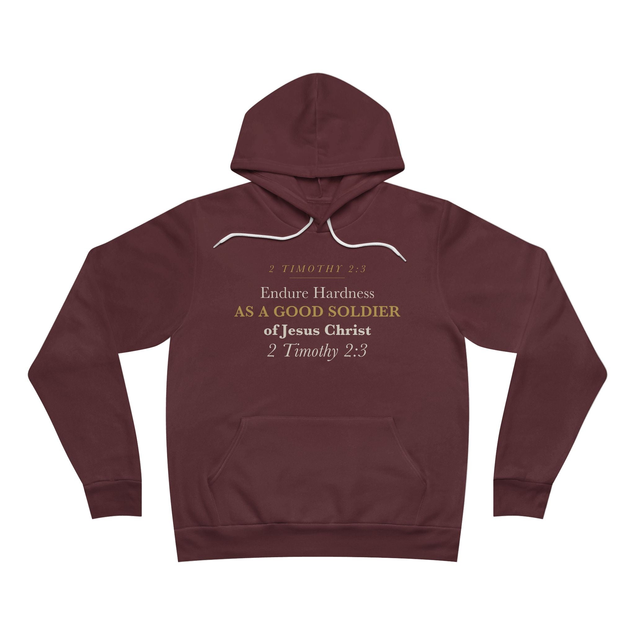 Good Soldier of Jesus Christ 2 Timothy 2:3 Christian Veteran Military Gift Hoodie for Men Faith Hoodie