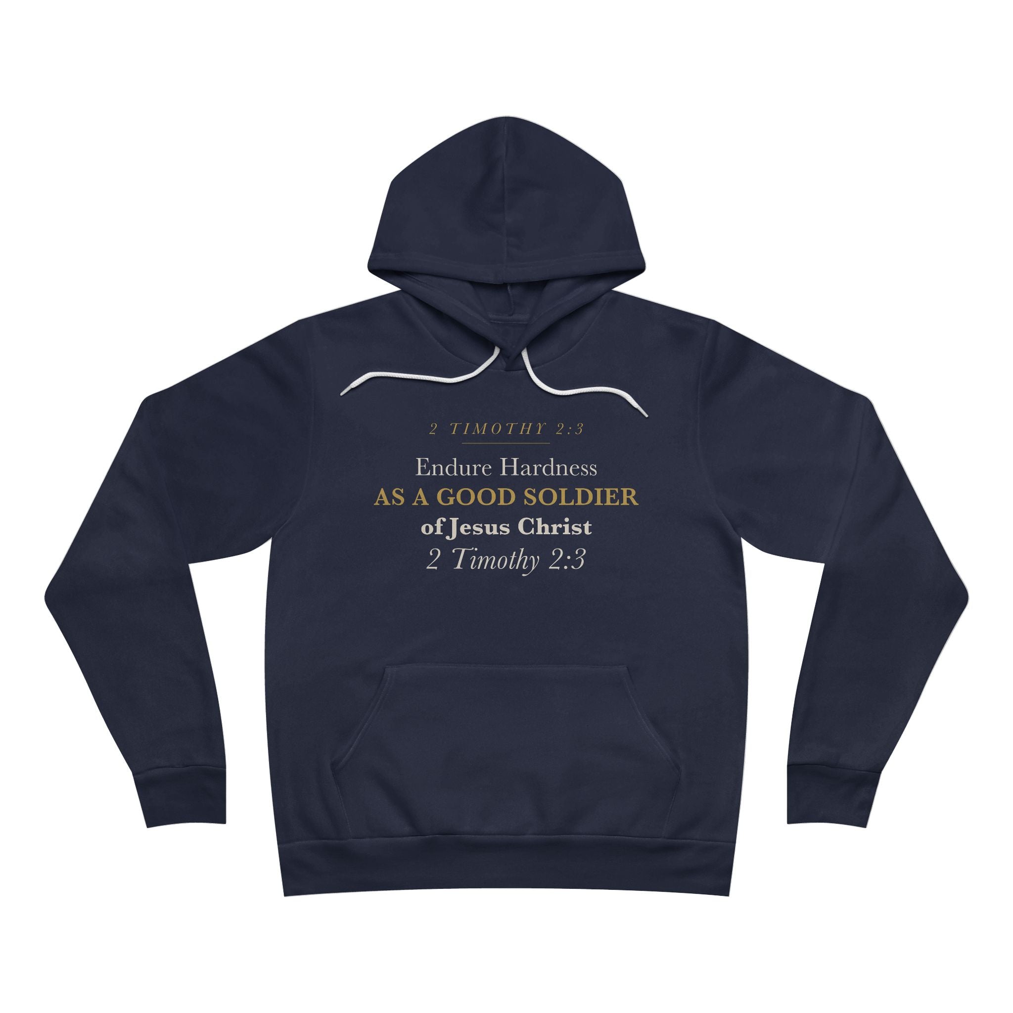 Good Soldier of Jesus Christ 2 Timothy 2:3 Christian Veteran Military Gift Hoodie for Men Faith Hoodie