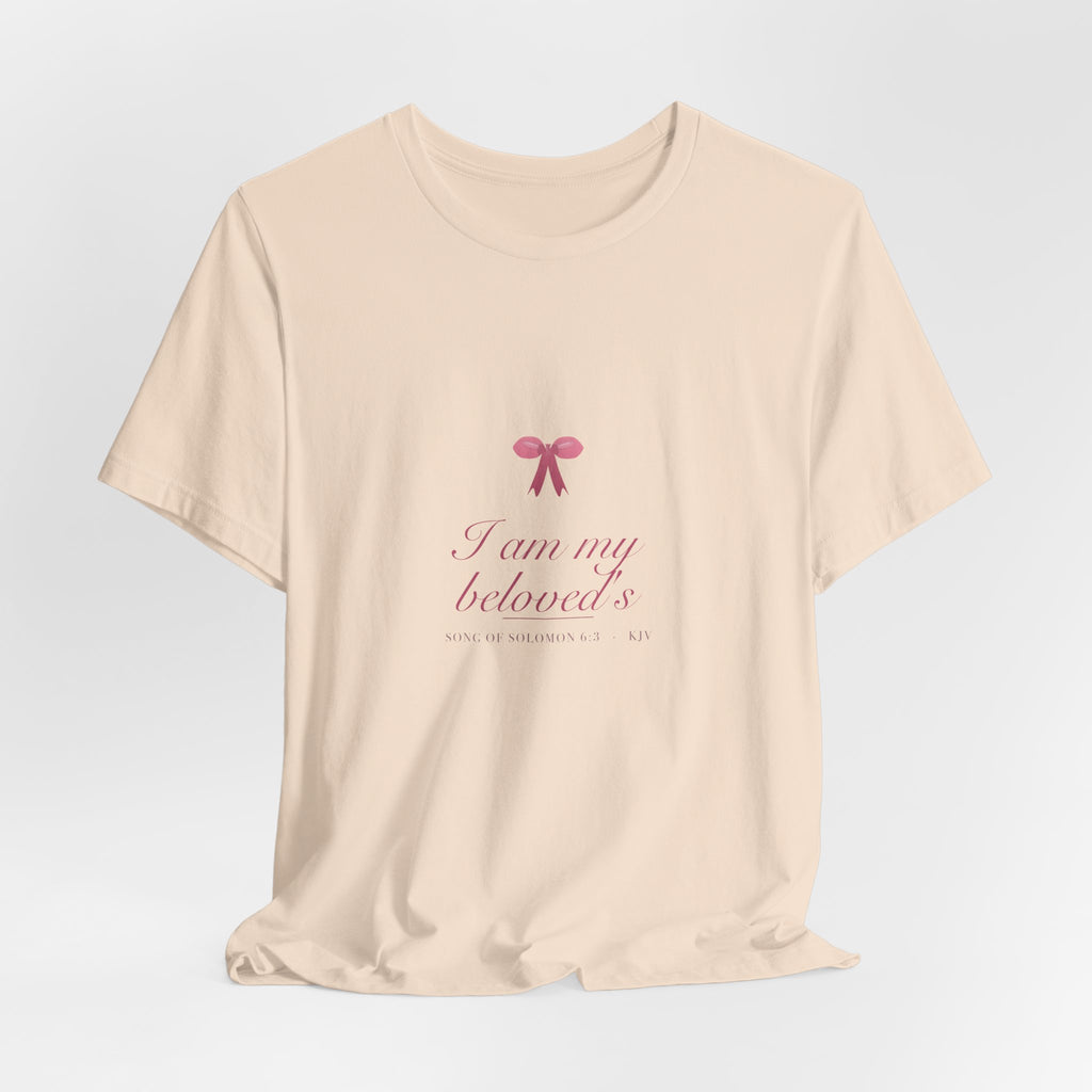 I Am My Beloved's Shirt, Coquette Christian Tee, Soft Girl Faith Aesthetic, Bible Verse Bridal