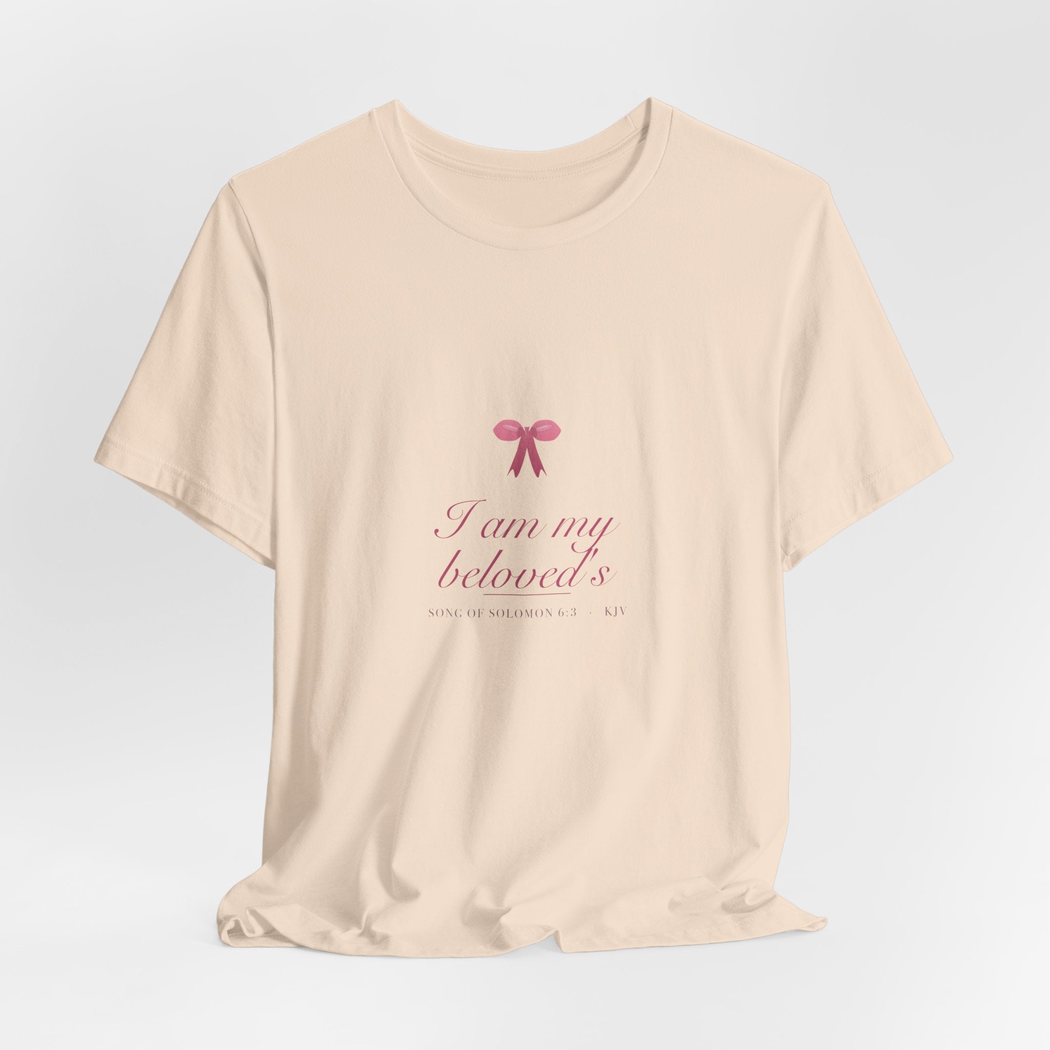 I Am My Beloved's Shirt, Coquette Christian Tee, Soft Girl Faith Aesthetic, Bible Verse Bridal