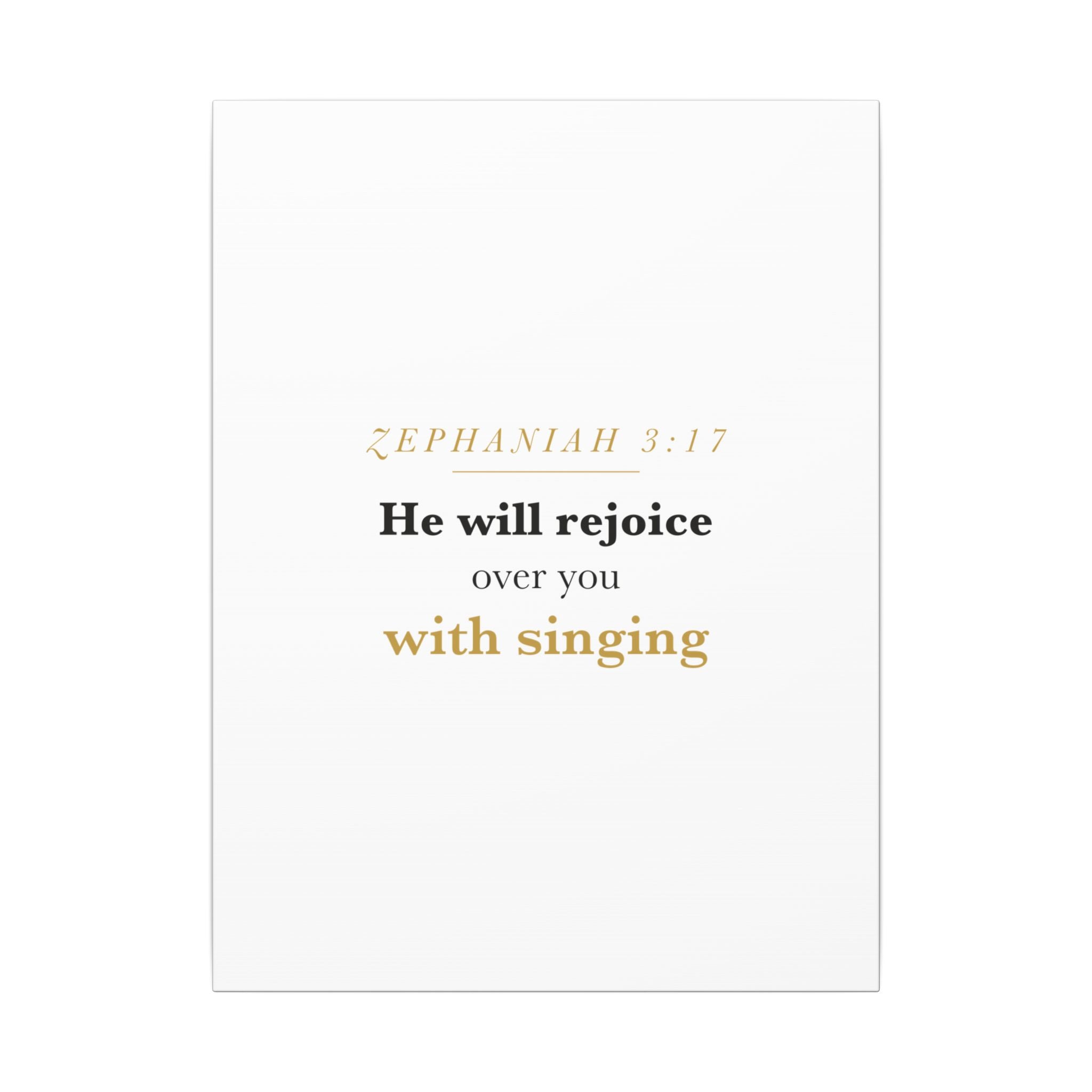Rejoice Over You With Singing — Nursery Canvas