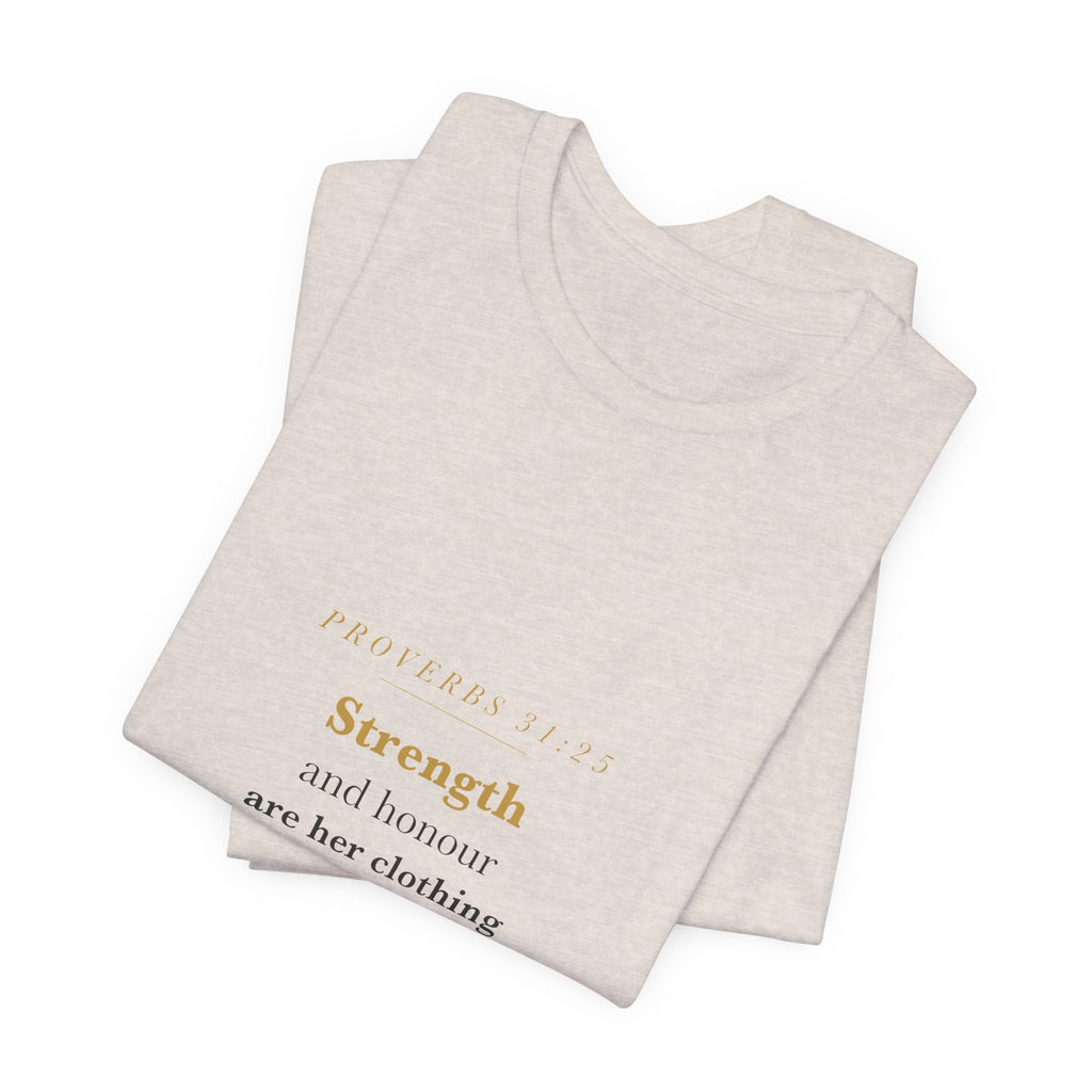 Proverbs 31:25 — Strength & Honour Wildflower Relaxed Tee