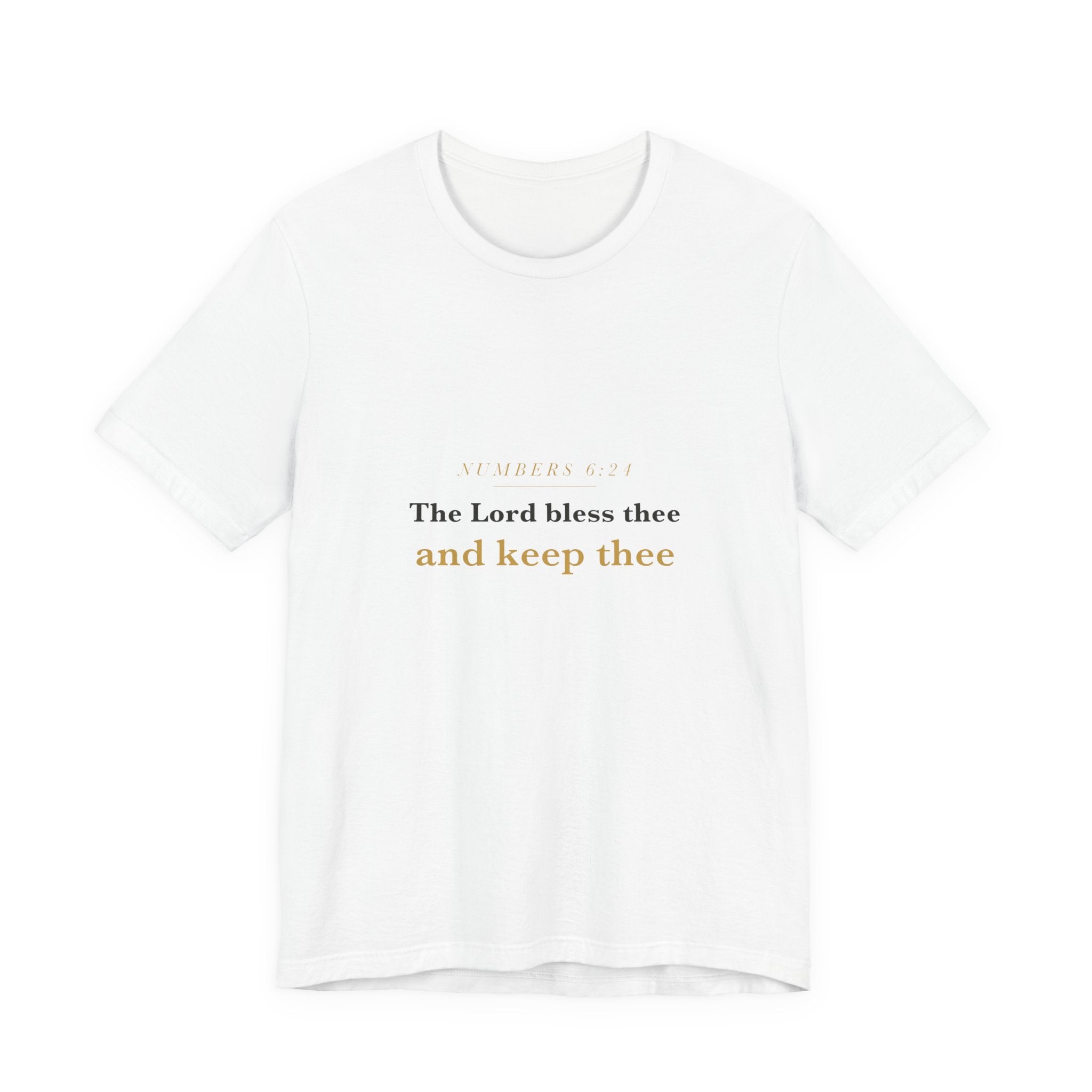 The Lord Bless Thee — Numbers 6:24 Scripture Tee · Light