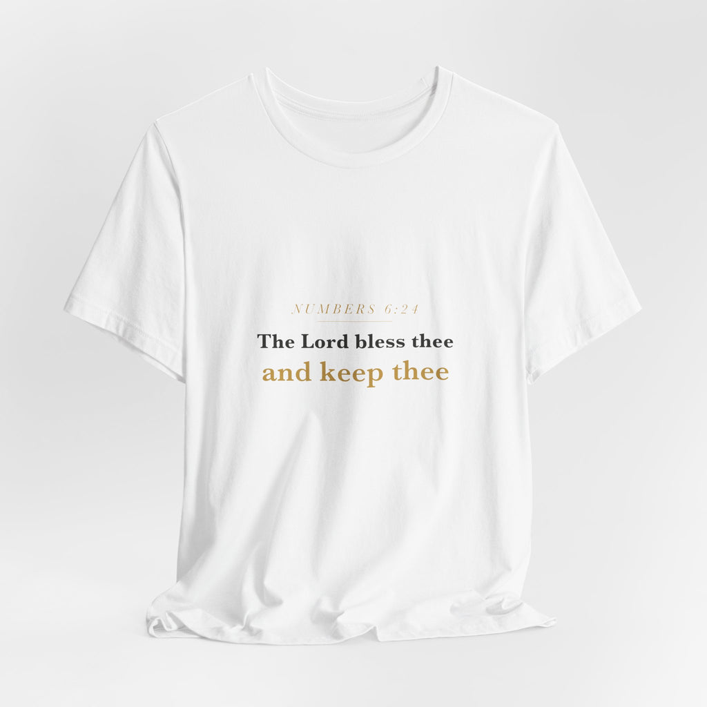 The Lord Bless Thee — Numbers 6:24 Scripture Tee · Light