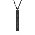 Be Still and Know Vertical Bar Necklace - Psalm 46:10 Christian Faith Jewelry, Engraved