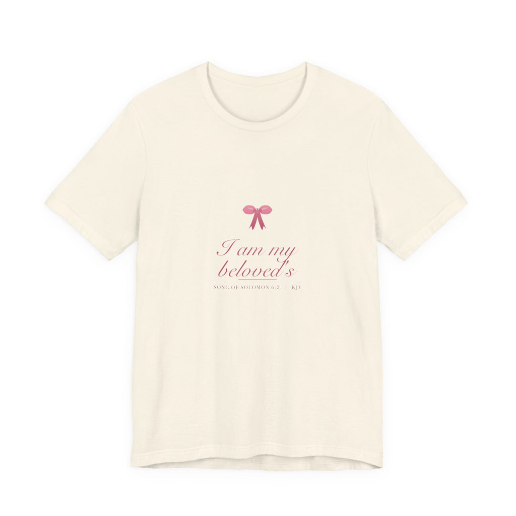 I Am My Beloved's Shirt, Coquette Christian Tee, Soft Girl Faith Aesthetic, Bible Verse Bridal