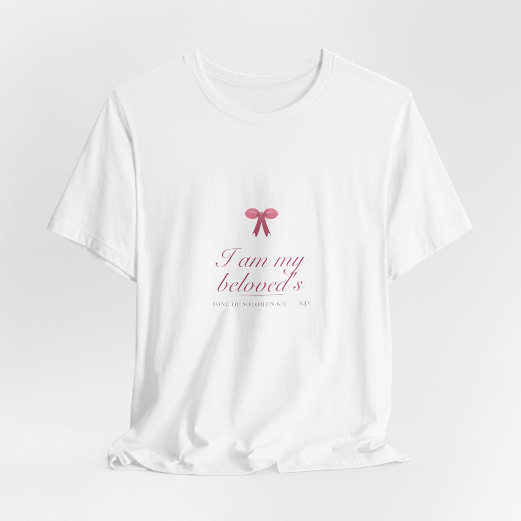 I Am My Beloved's Shirt, Coquette Christian Tee, Soft Girl Faith Aesthetic, Bible Verse Bridal